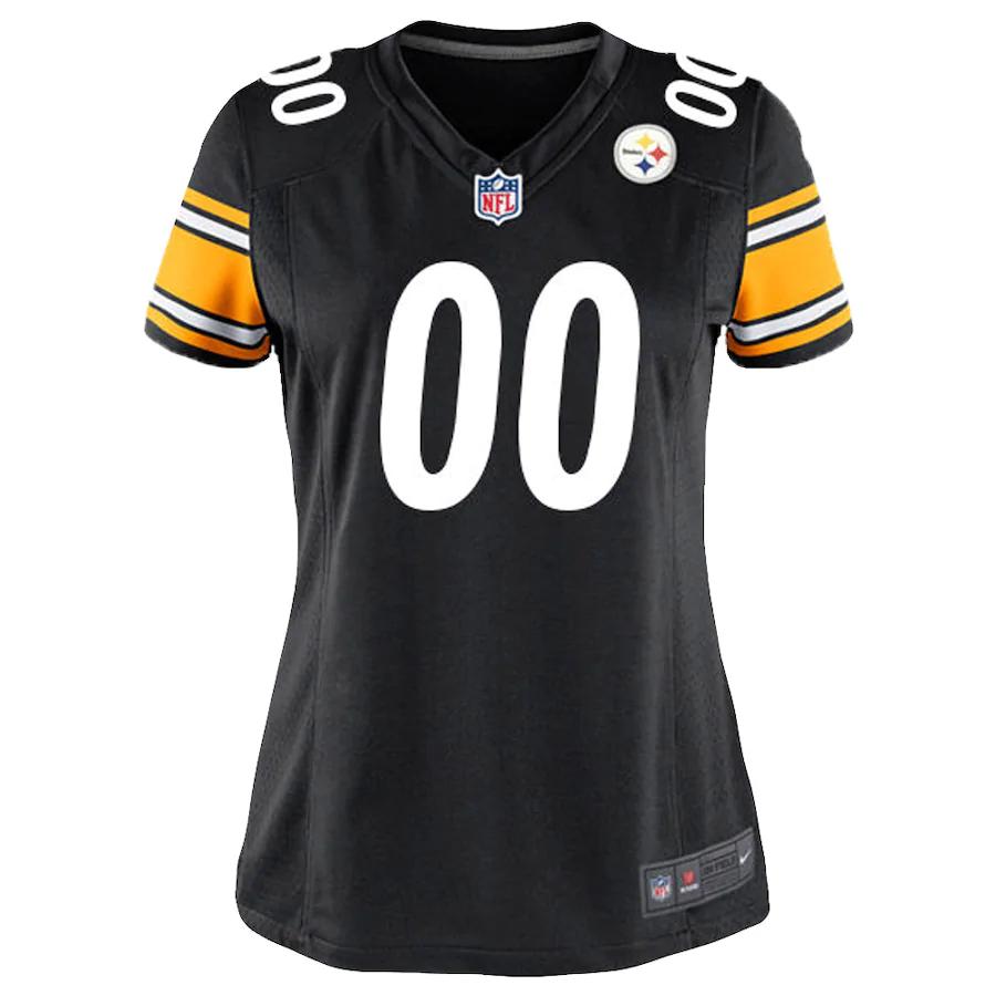 Hunk Wear - Pittsburgh Steelers Nike Women’s Custom Game Jersey – Black