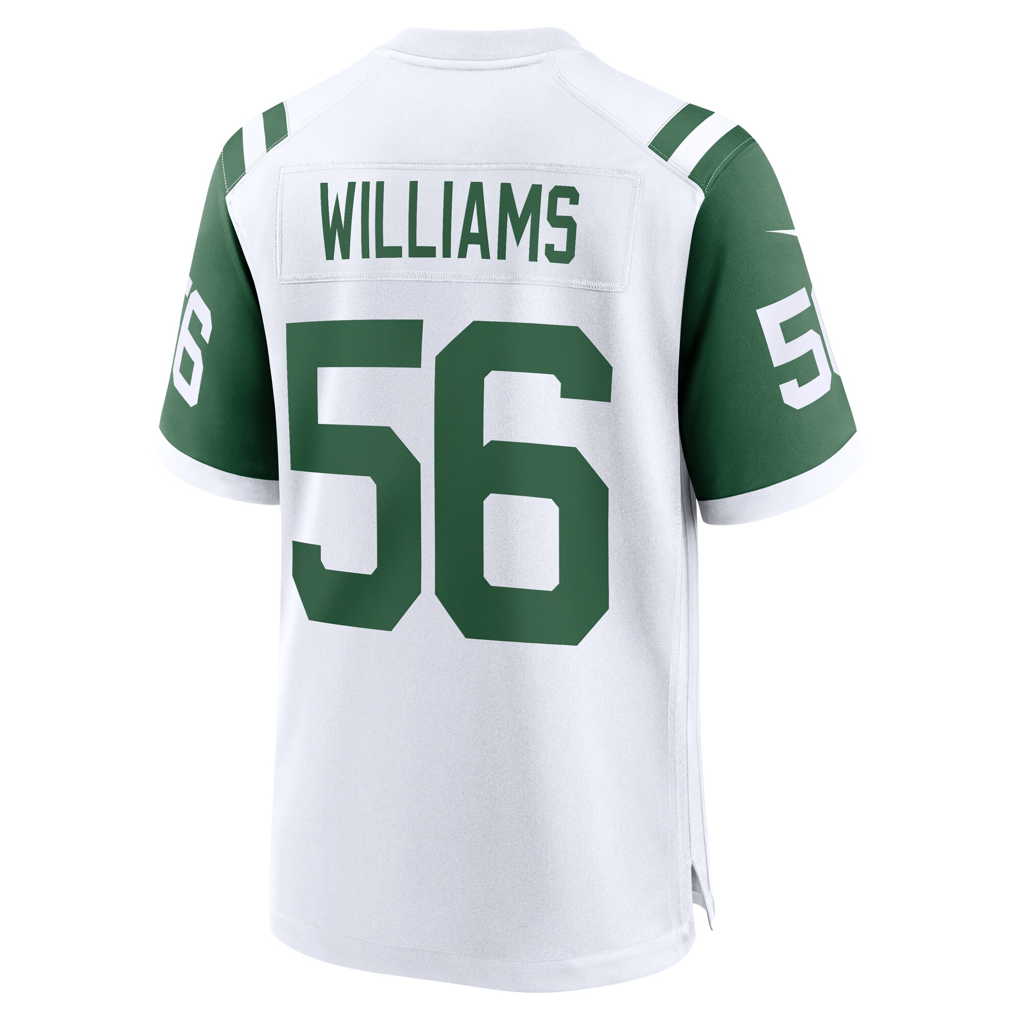 Hunk Wear - Quincy Williams New York Jets Nike Alternate Game Jersey – White