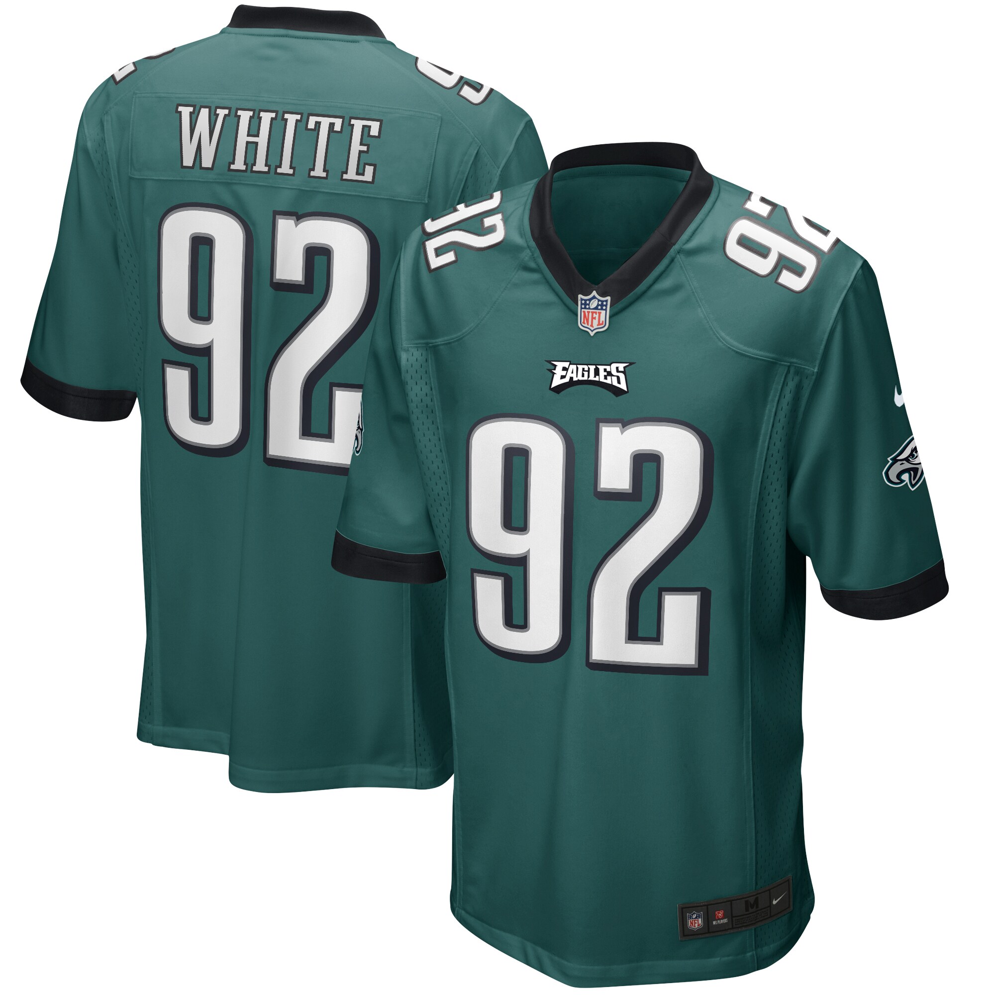 Hunk Wear - Reggie White Philadelphia Eagles Nike Game Retired Player Jersey ' Midnight Green