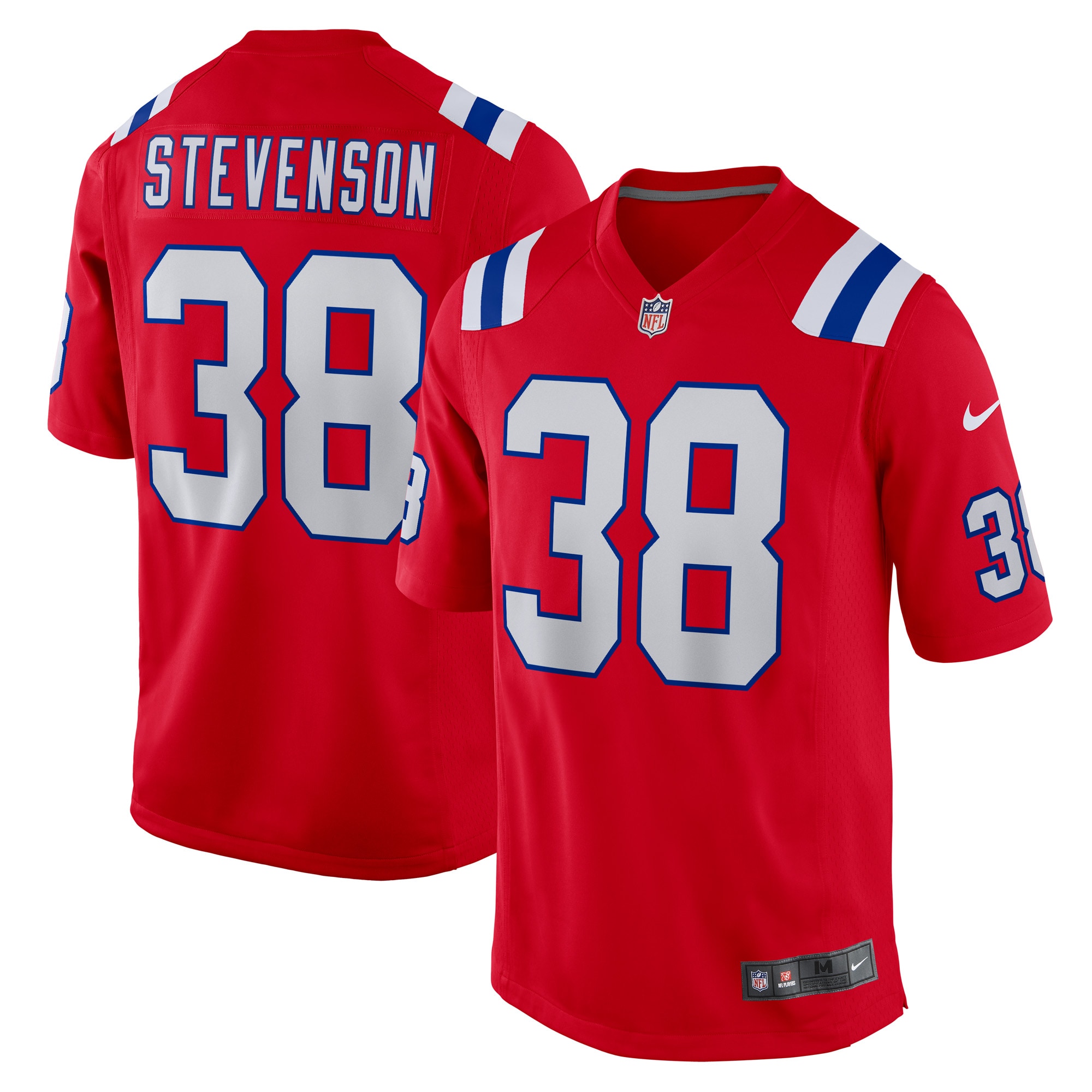 Hunk Wear - Rhamondre Stevenson New England Patriots Nike Alternate Game Player Jersey Red