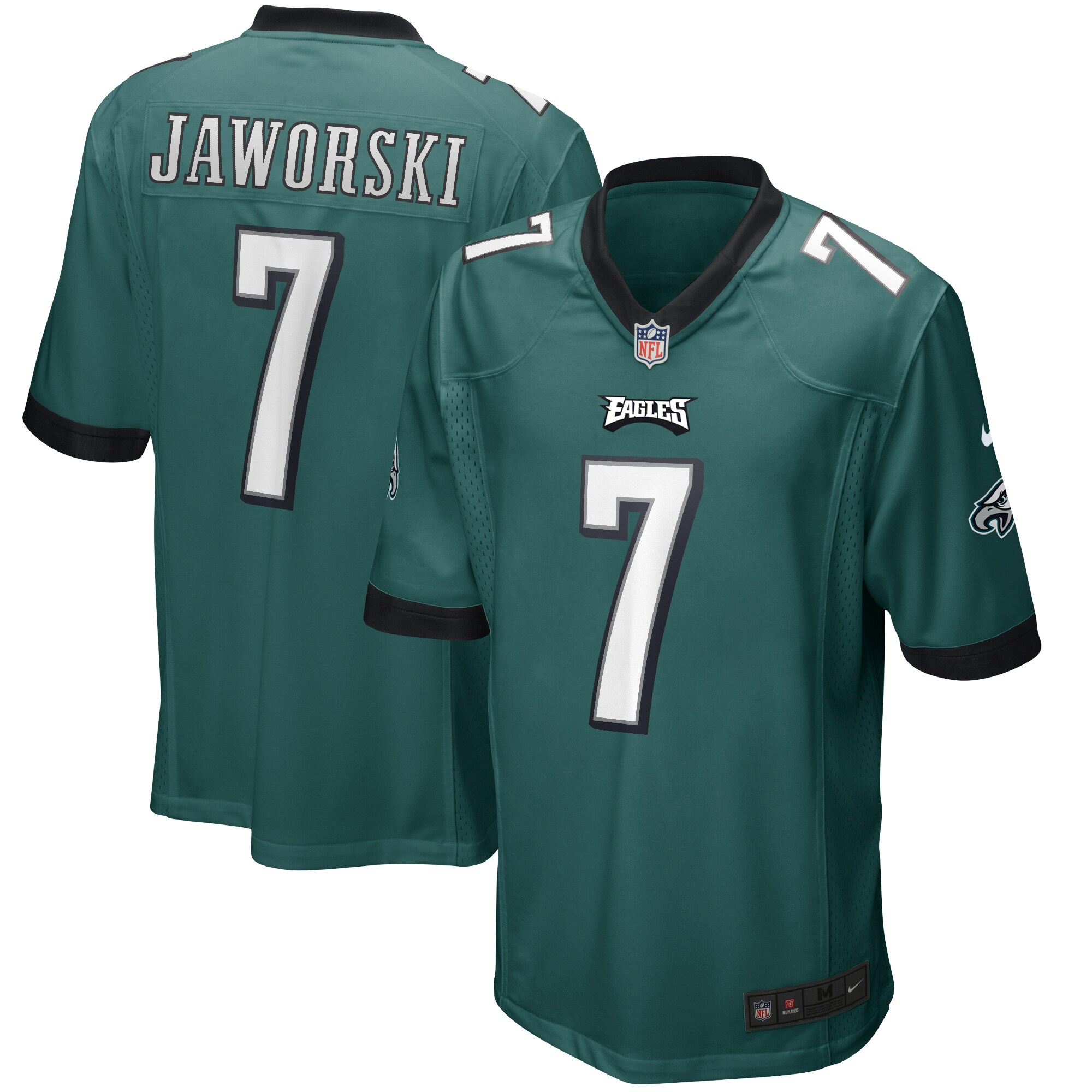 Hunk Wear - Ron Jaworski Philadelphia Eagles Nike Game Retired Player Jersey ' Midnight Green