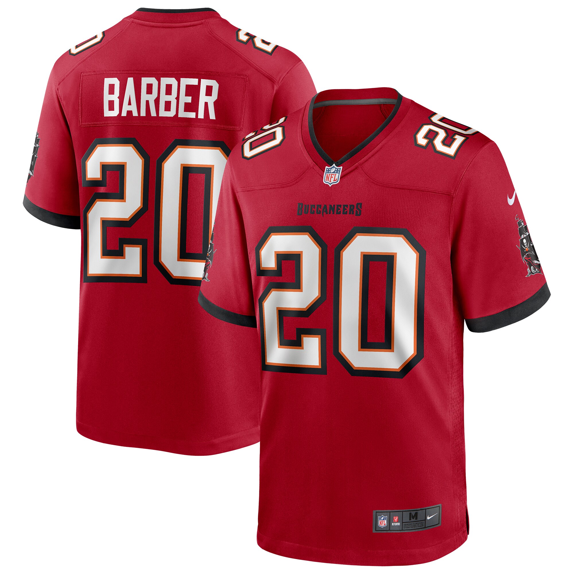 Hunk Wear - Ronde Barber Tampa Bay Buccaneers Nike Game Retired Player Jersey ' Red