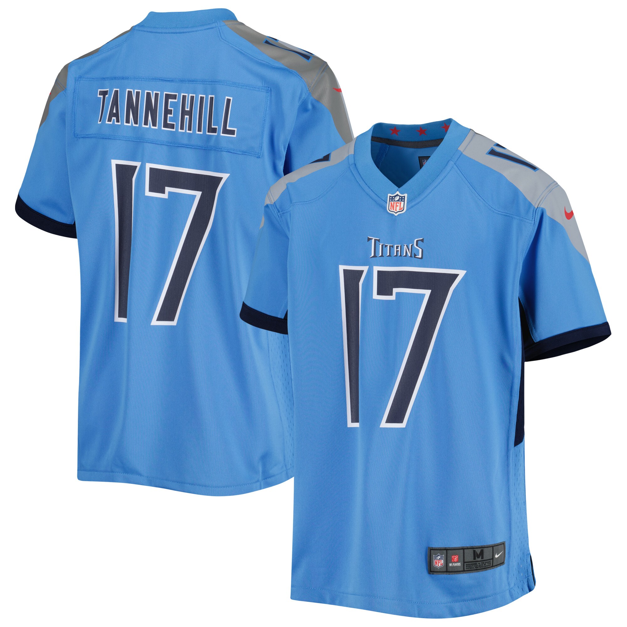 Hunk Wear - Ryan Tannehill Tennessee Titans Nike Youth Game Jersey ' Light Blue