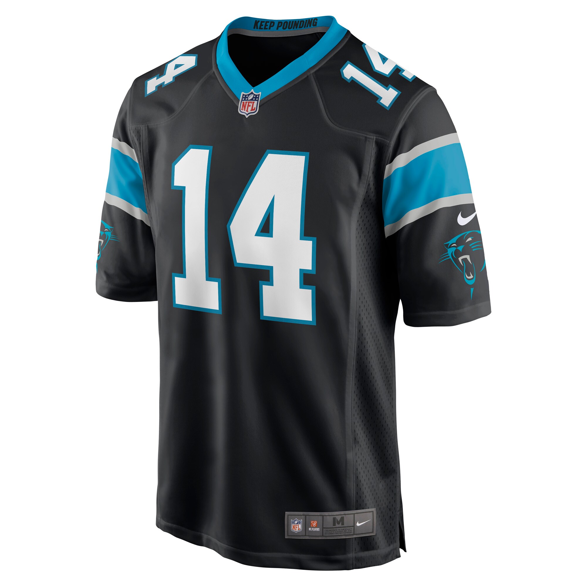 Hunk Wear - Sam Darnold Carolina Panthers Nike Game Player Jersey Black