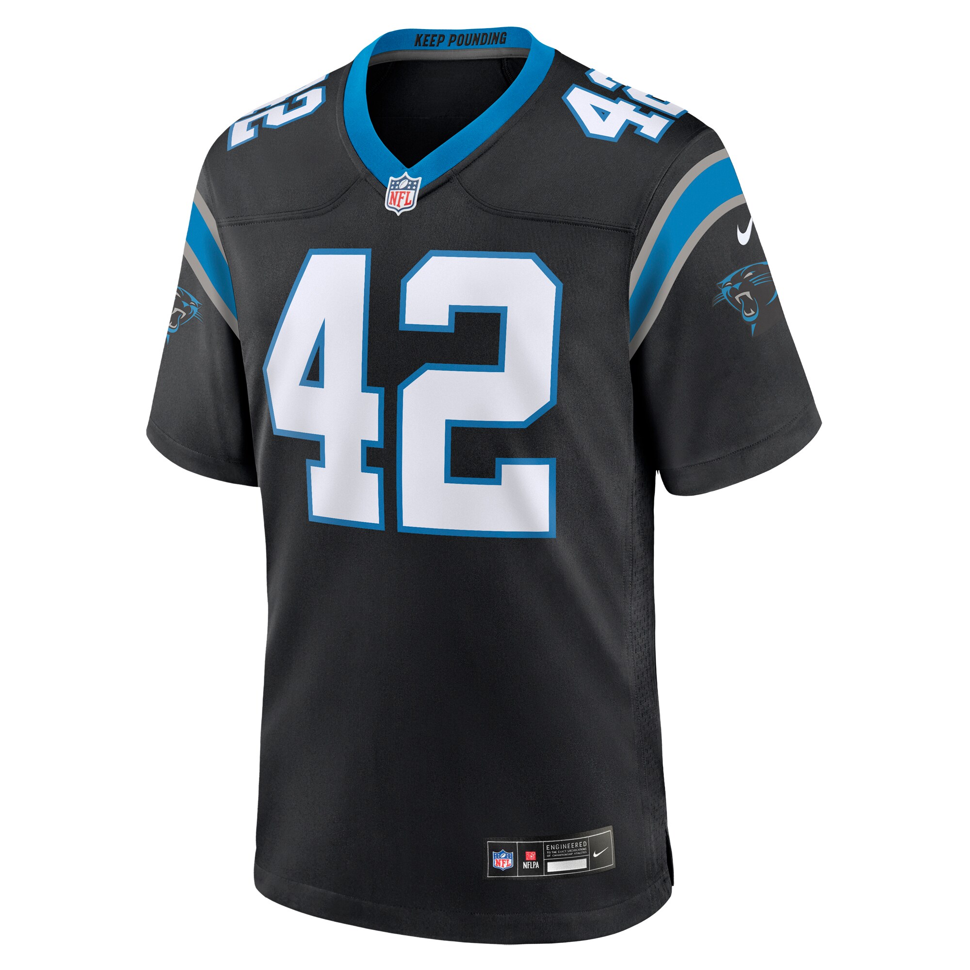 Hunk Wear - Sam Franklin Jr. Carolina Panthers Nike Team Game Jersey – Black