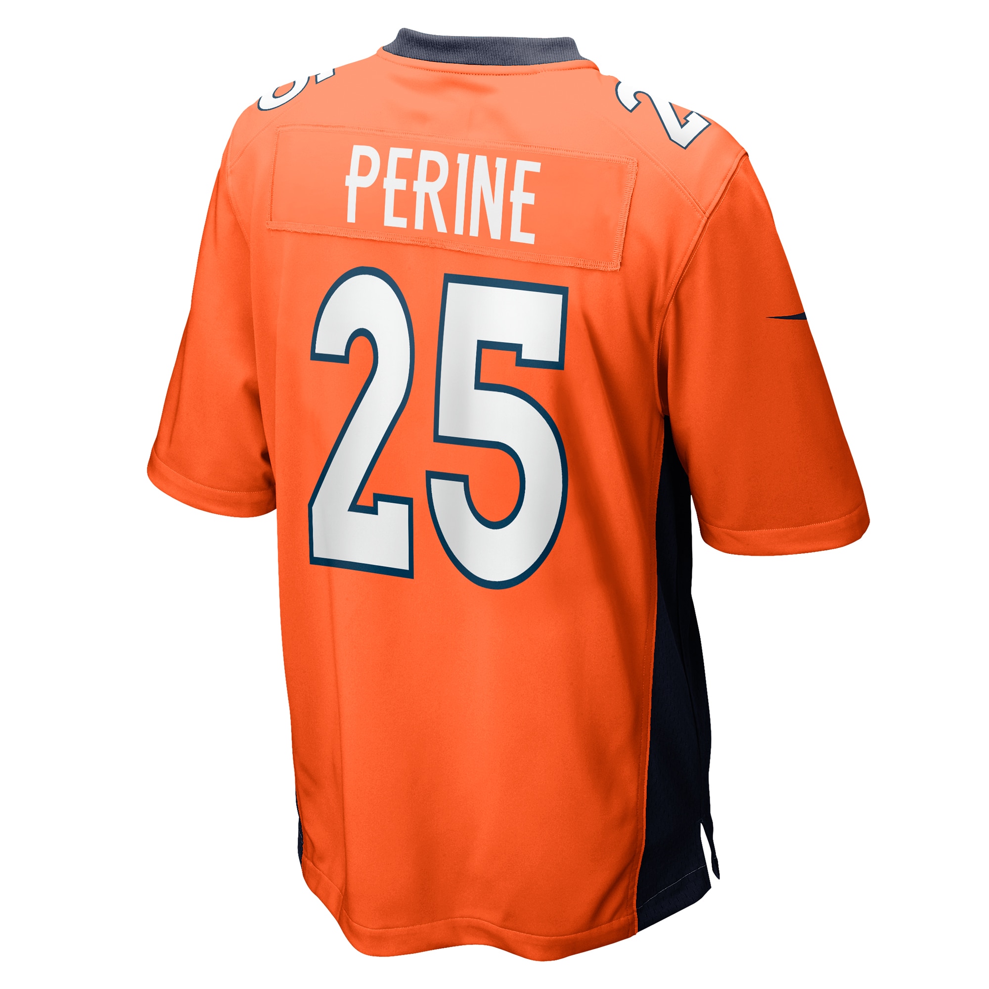 Hunk Wear - Samaje Perine Denver Broncos Nike Game Player Jersey Orange