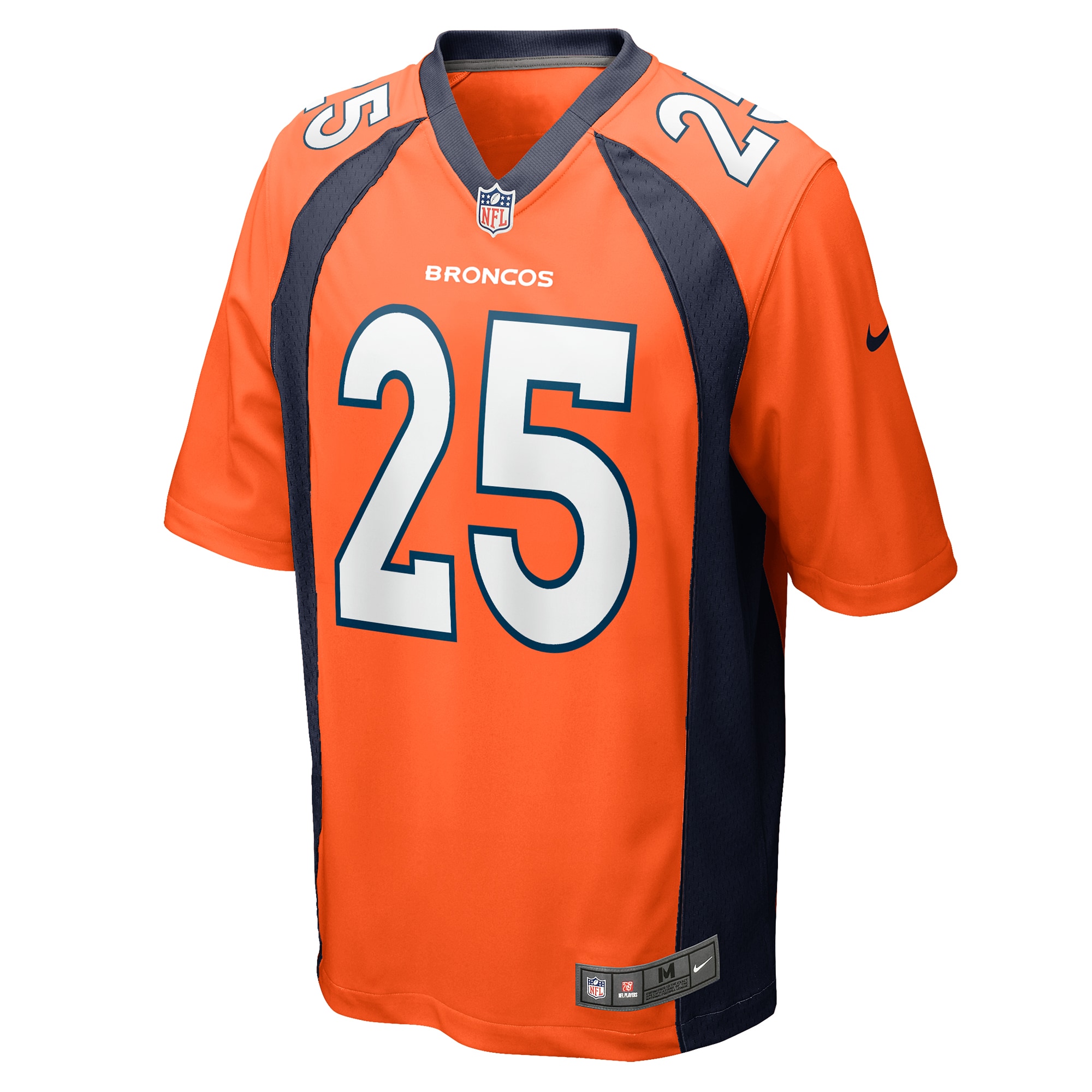 Hunk Wear - Samaje Perine Denver Broncos Nike Game Player Jersey Orange