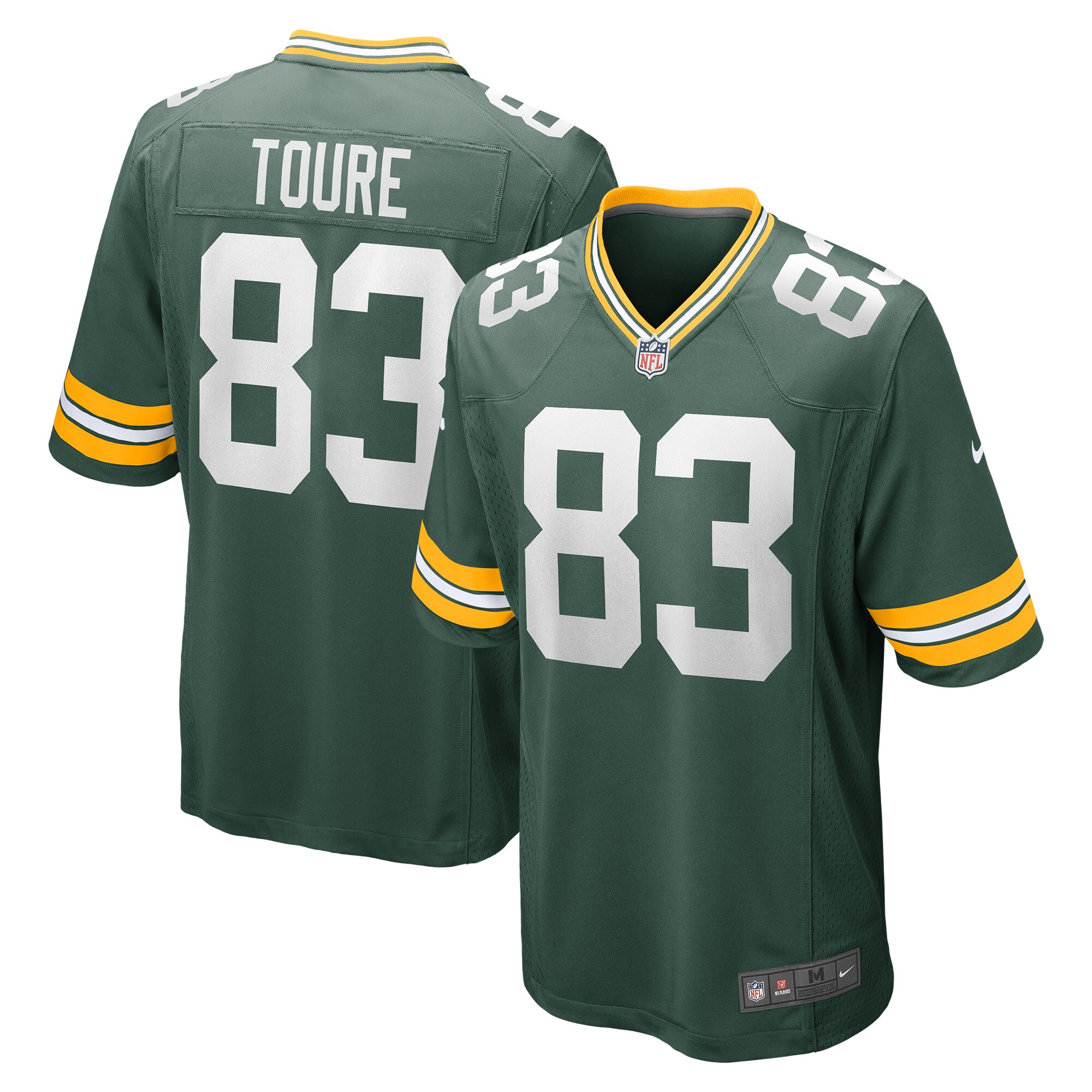 Hunk Wear - Samori Toure Green Bay Packers Nike Game Player Jersey – Green