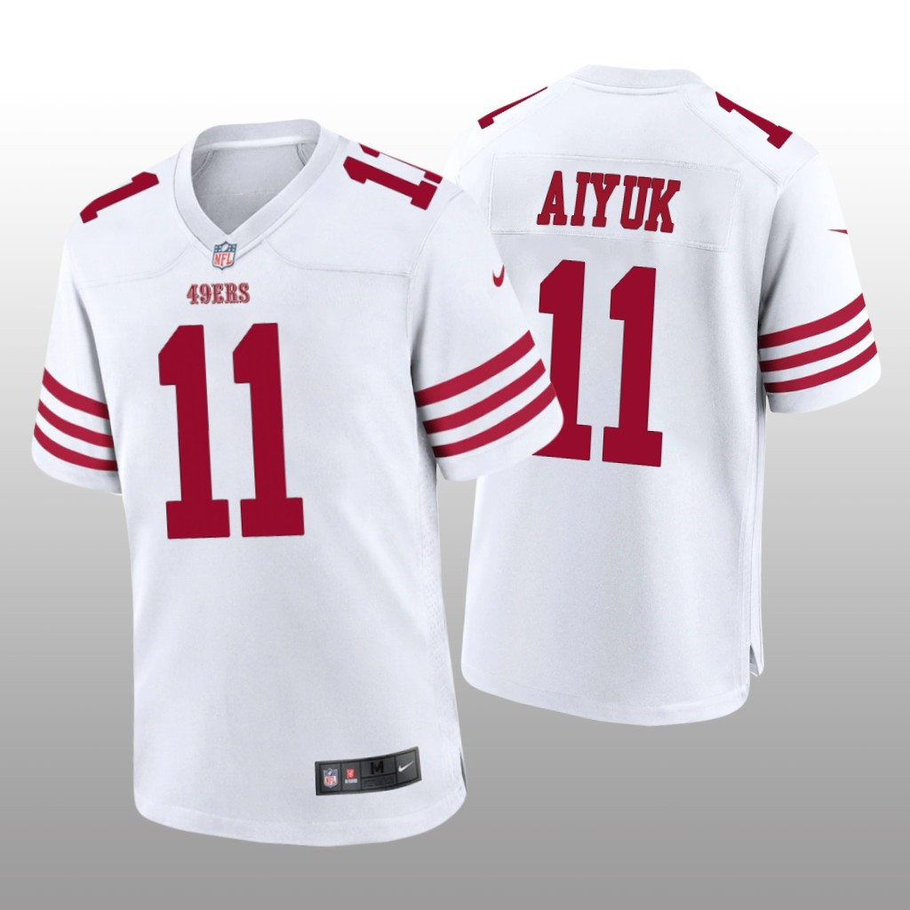 Hunk Wear - San Francisco 49ers Brandon Aiyuk White Jersey Game - Men's