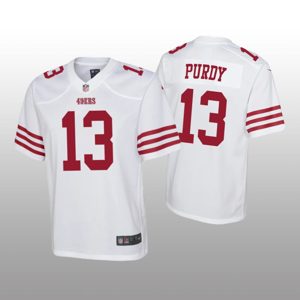 Hunk Wear - San Francisco 49ers Brock Purdy White Jersey Game - Youth