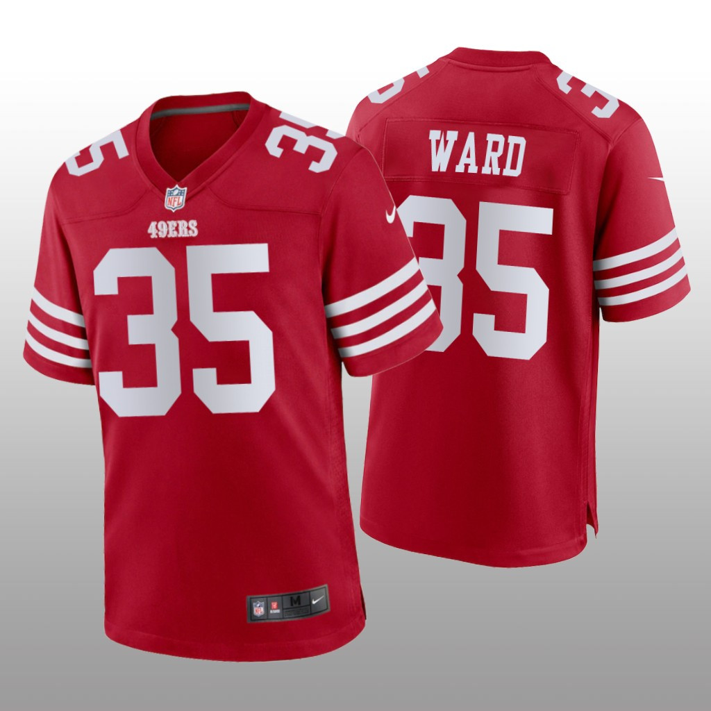 Hunk Wear - San Francisco 49ers Charvarius Ward Scarlet Jersey Game - Men's