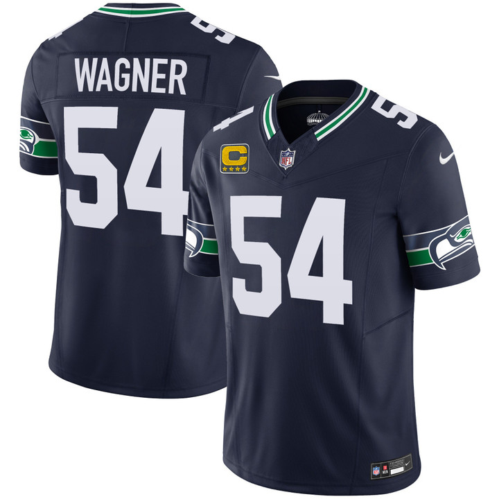 Hunk Wear - Seattle Seahawks Bobby Wagner Throwback Vapor Limited Jersey – All Stitched – Navy