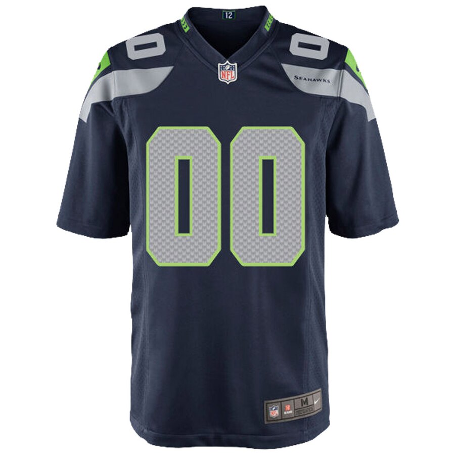 Hunk Wear - Seattle Seahawks Nike Youth Custom Game Jersey – College Navy