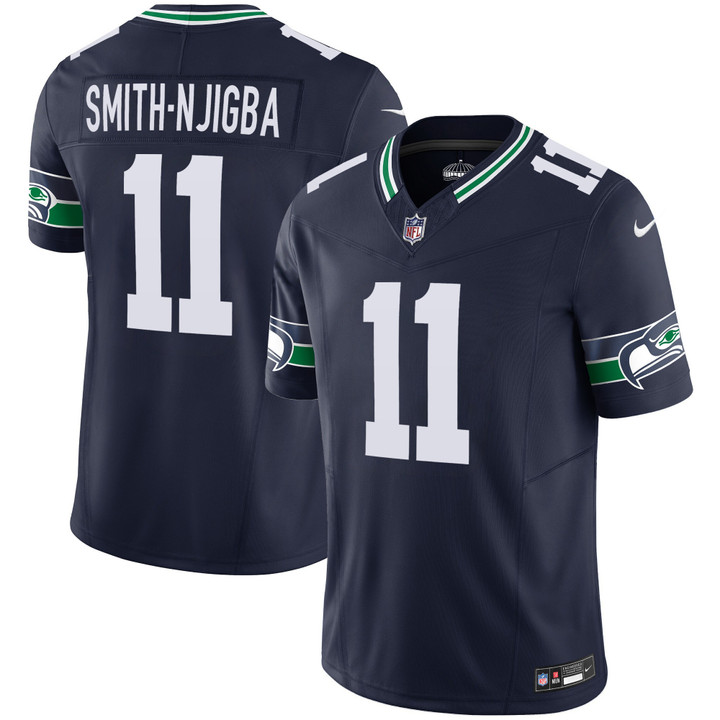 Hunk Wear - Seattle Seahawks Smith-Njigba Throwback Vapor Limited Jersey – All Stitched – Navy