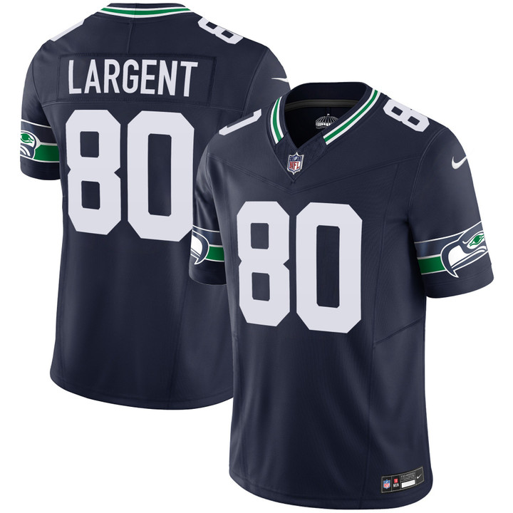 Hunk Wear - Seattle Seahawks Steve Largent Throwback Vapor Limited Jersey – All Stitched – Navy