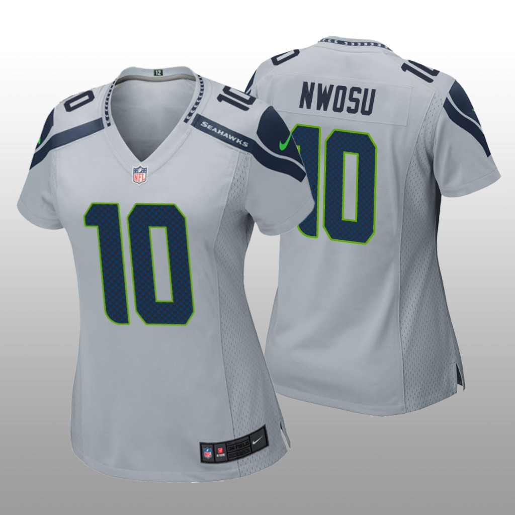 Hunk Wear - Seattle Seahawks Uchenna Nwosu Gray Jersey Game - Women's