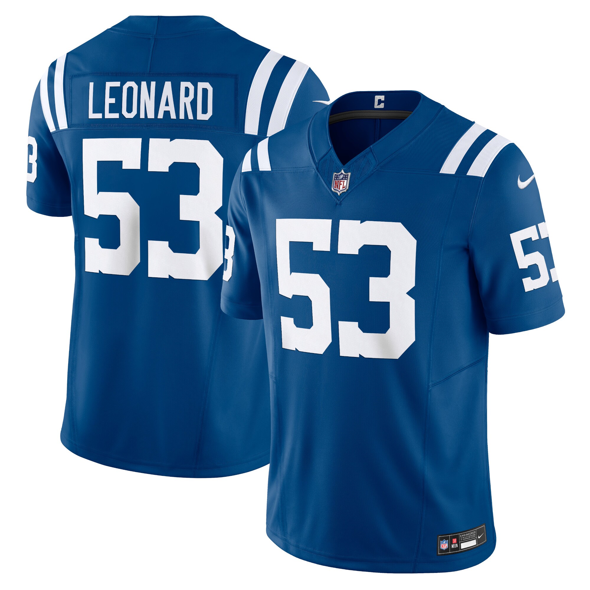 Hunk Wear - Shaquille Leonard Indianapolis Colts Nike Vapor FUSE Limited Jersey Royal