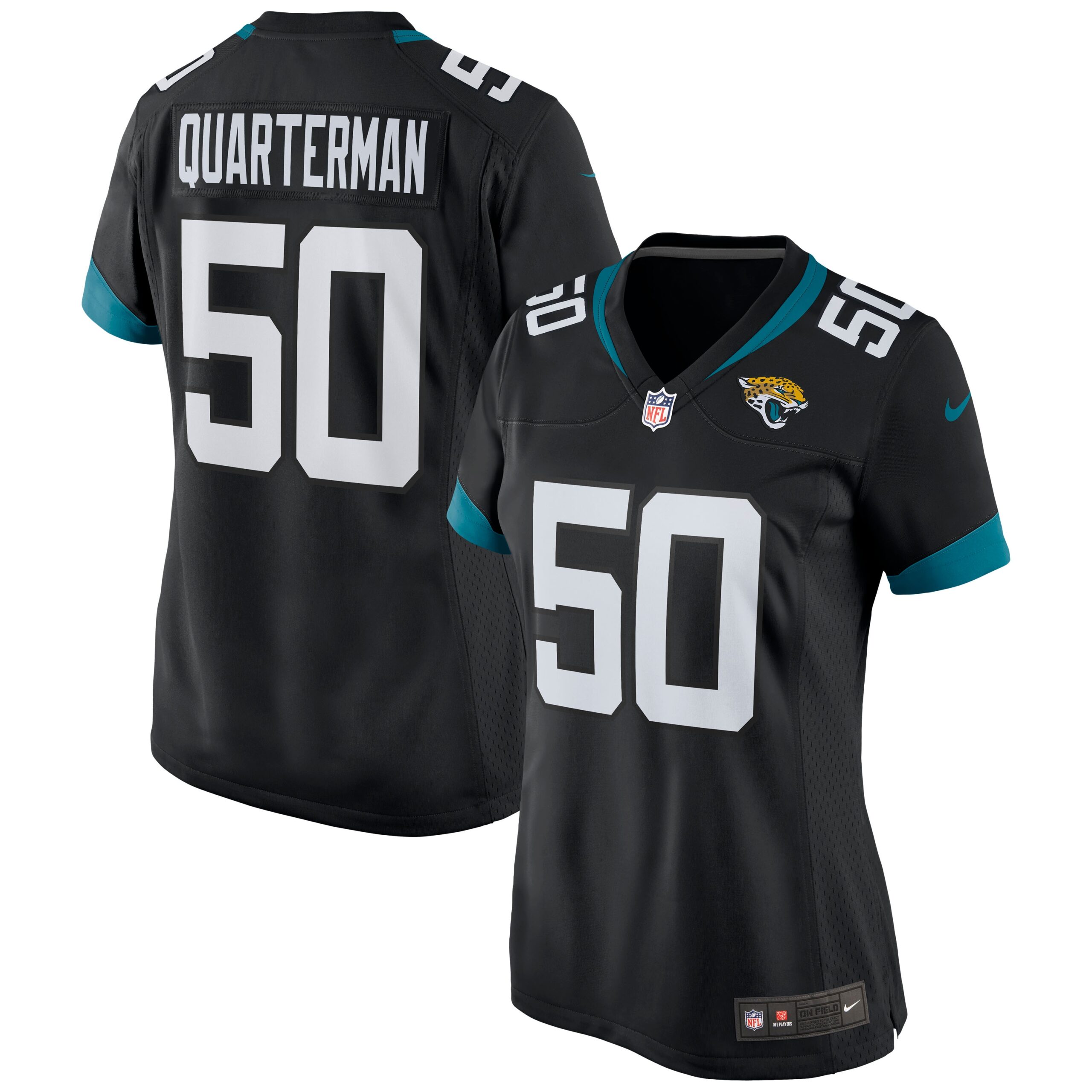 Hunk Wear - Shaquille Quarterman Jacksonville Jaguars Nike Womenâ€™s Game Jersey ' Black