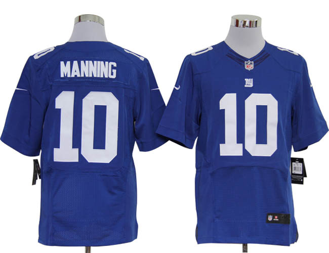 Hunk Wear - Size 60 4XL-Eli Manning New York Giants #10 Blue Stitched Nike Elite NFL Jerseys