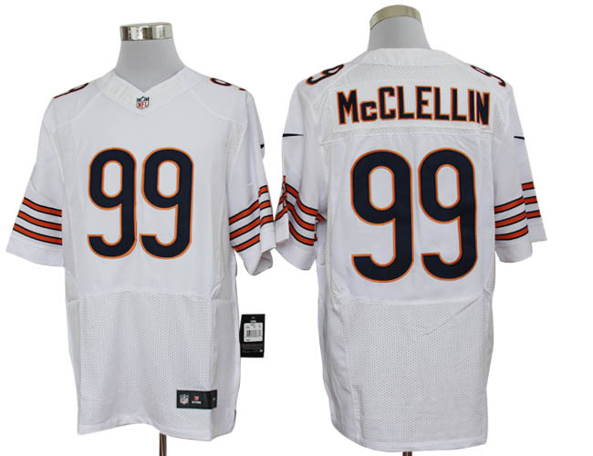 Hunk Wear - Size 60 4XL-Shea McClellin Chicago Bears #99 White Stitched Nike Elite NFL Jerseys