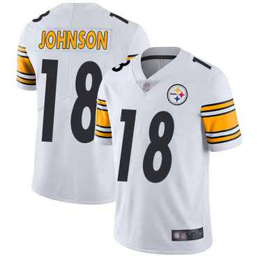 Hunk Wear - Steelers #18 Diontae Johnson White Men's Stitched Football Vapor Untouchable Limited Jersey