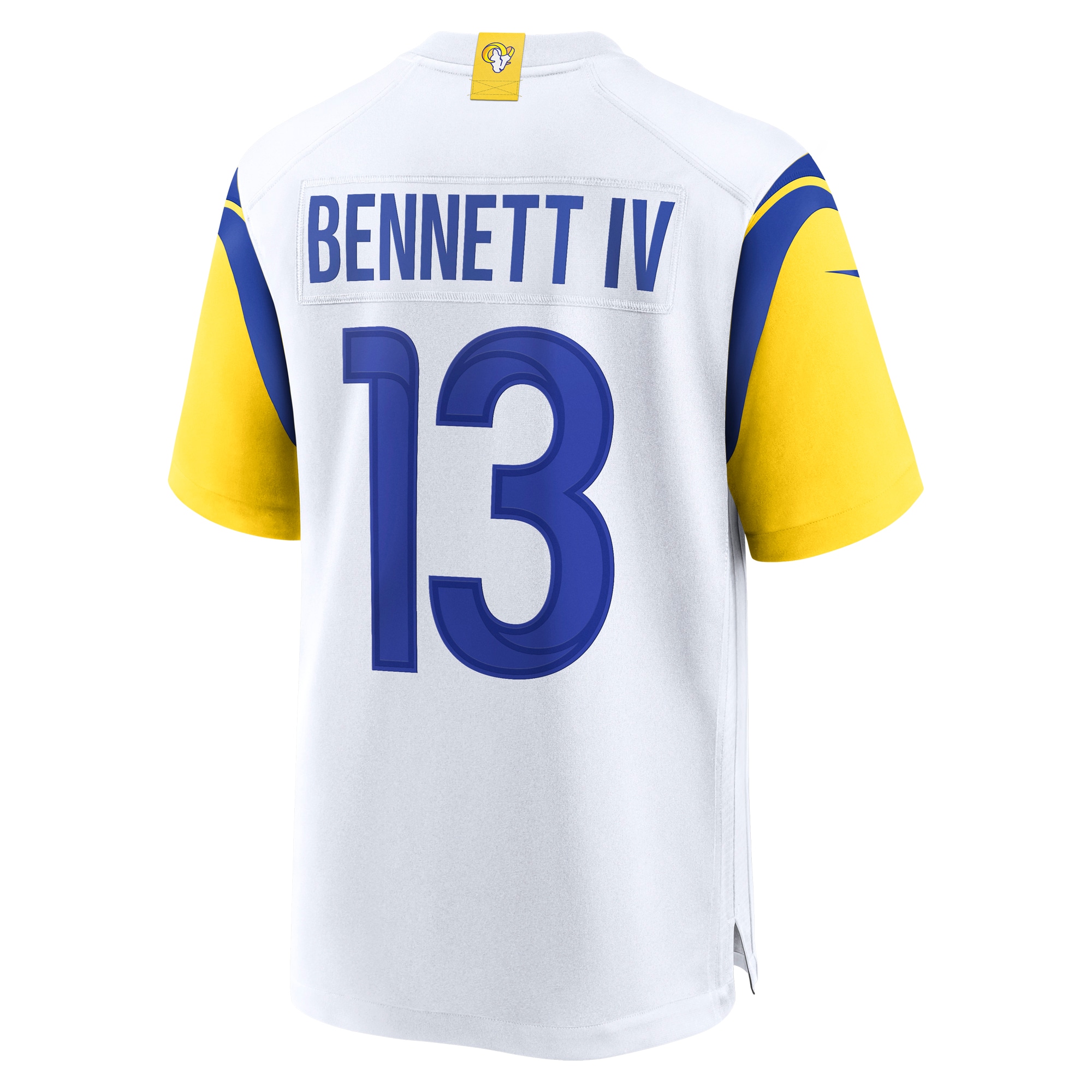 Hunk Wear - Stetson Bennett Los Angeles Rams Nike Game Jersey White