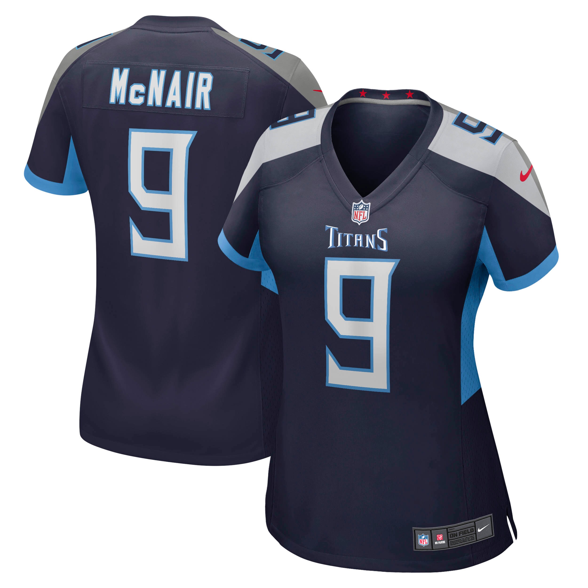 Hunk Wear - Steve McNair Tennessee Titans Nike Womenâ€™s Game Retired Player Jersey ' Navy