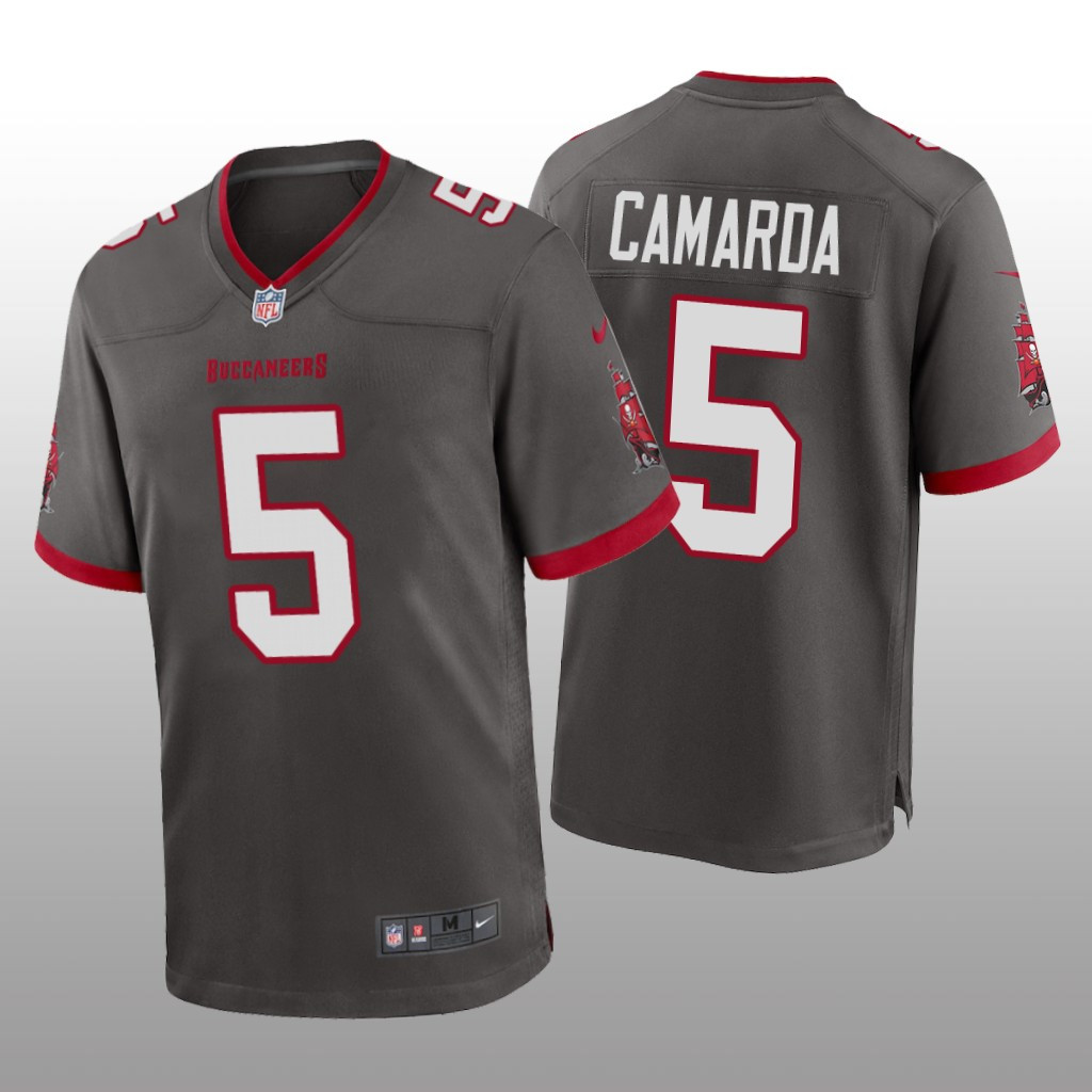 Hunk Wear - Tampa Bay Buccaneers Jake Camarda Pewter Jersey Alternate Game - Men's