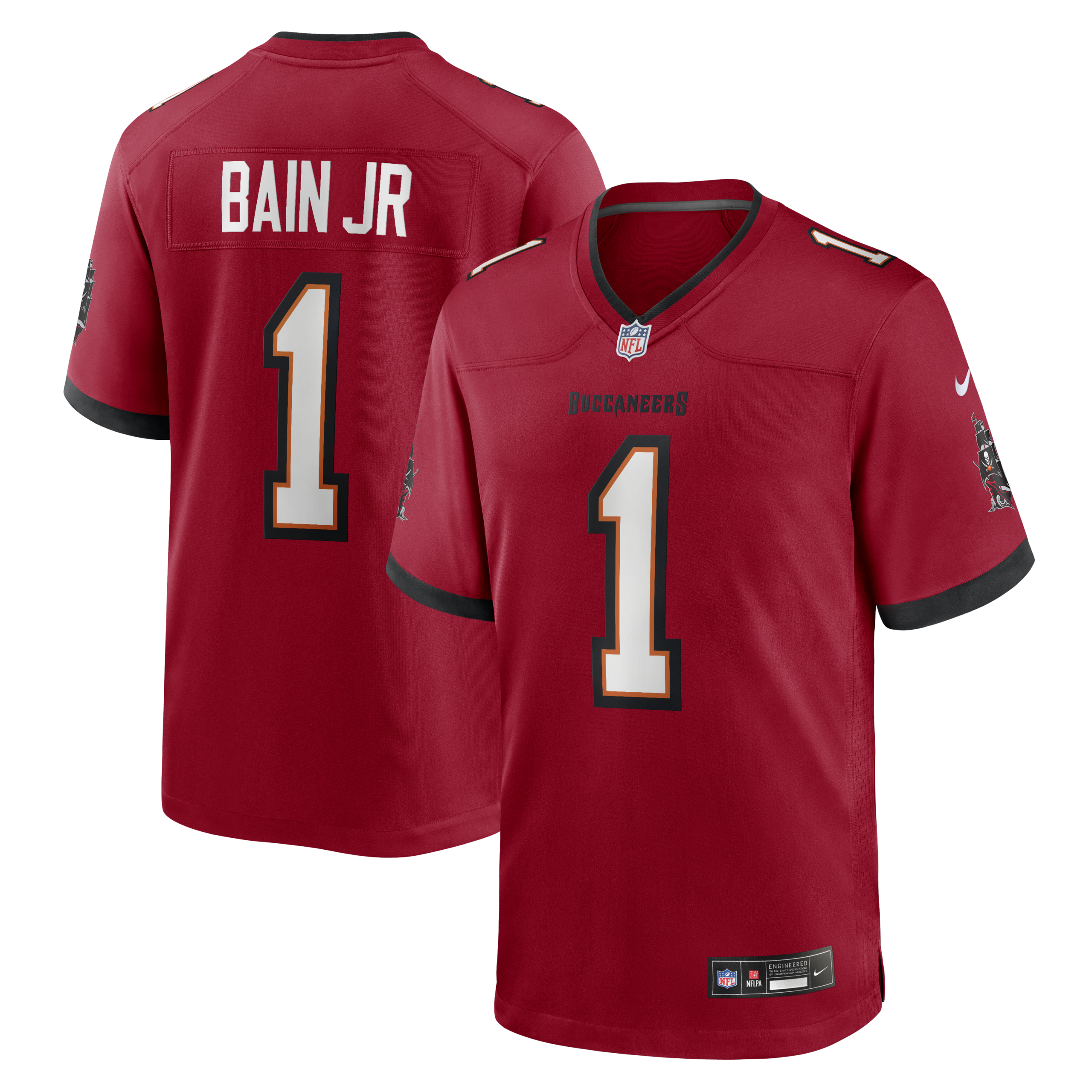 Hunk Wear - Tampa Bay Buccaneers Rueben Bain Jr. 2026 NFL Draft First Round Pick No. 15 Team Game Jersey ' Red