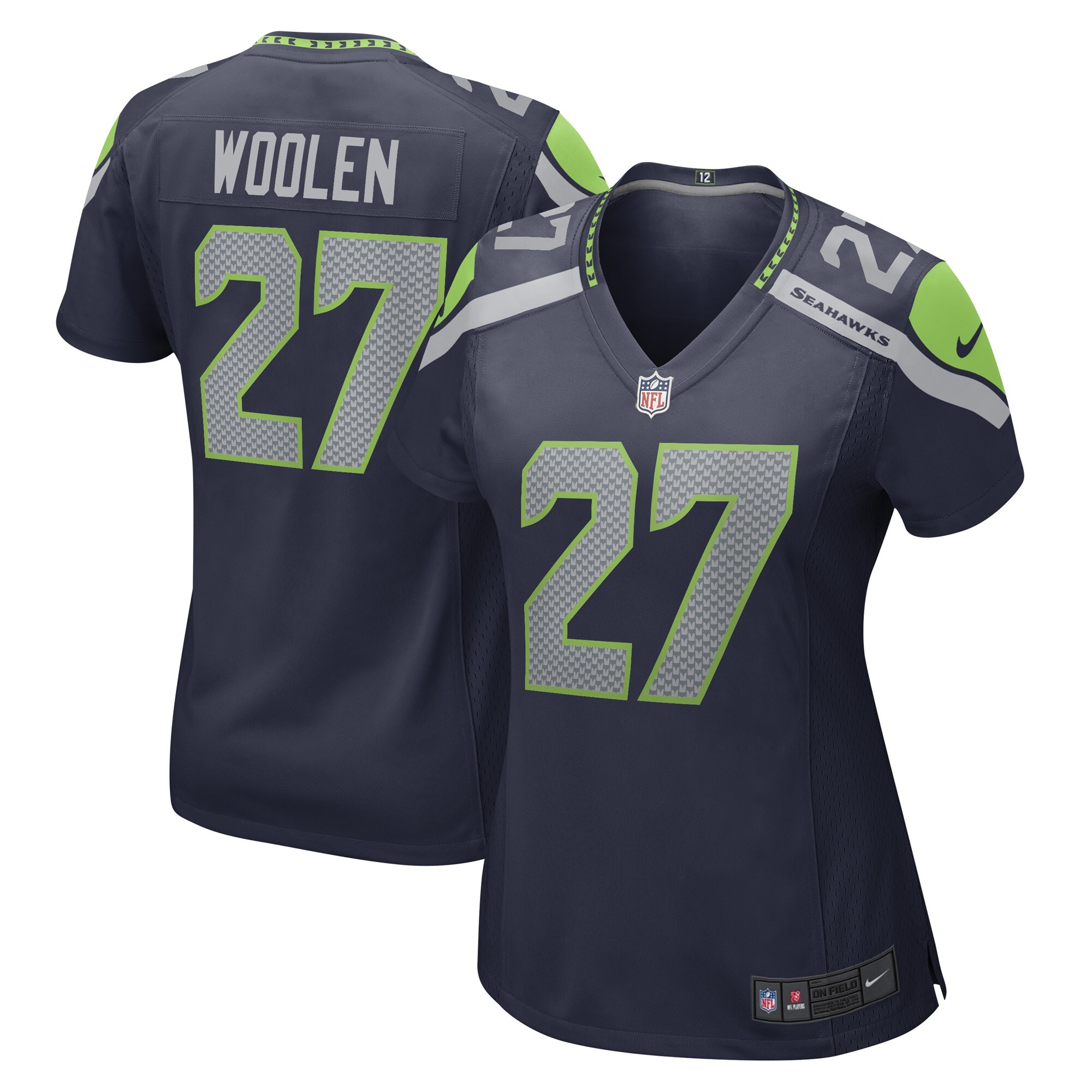 Hunk Wear - Tariq Woolen Seattle Seahawks Nike Womenâ€™s Game Player Jersey ' College Navy