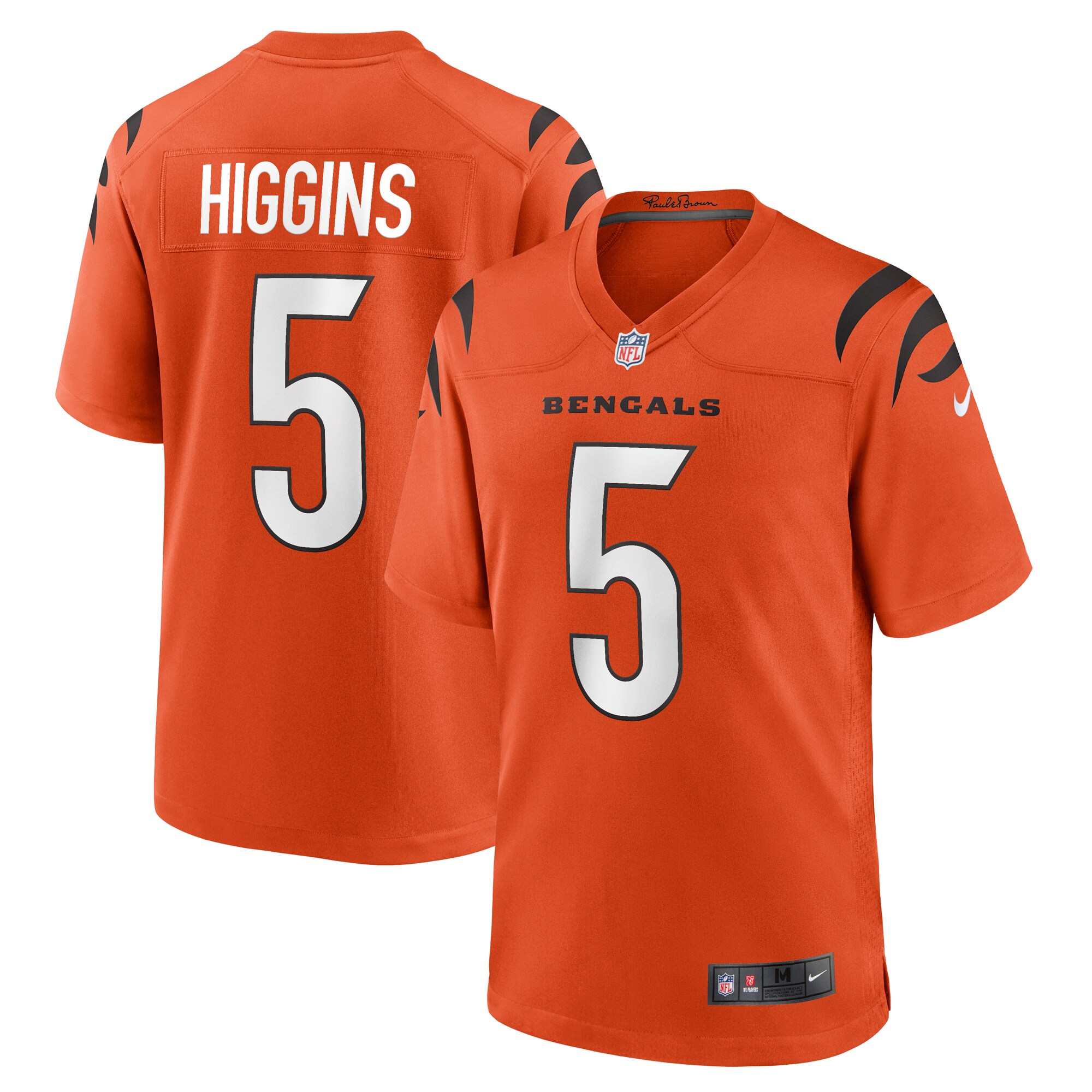 Hunk Wear - Tee Higgins Cincinnati Bengals Nike Alternate Game Player Jersey ' Orange