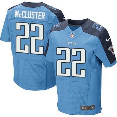 Hunk Wear - Tennessee Titans #22 Dexter McCluster Light Blue Team Color NFL Nike Elite Jersey