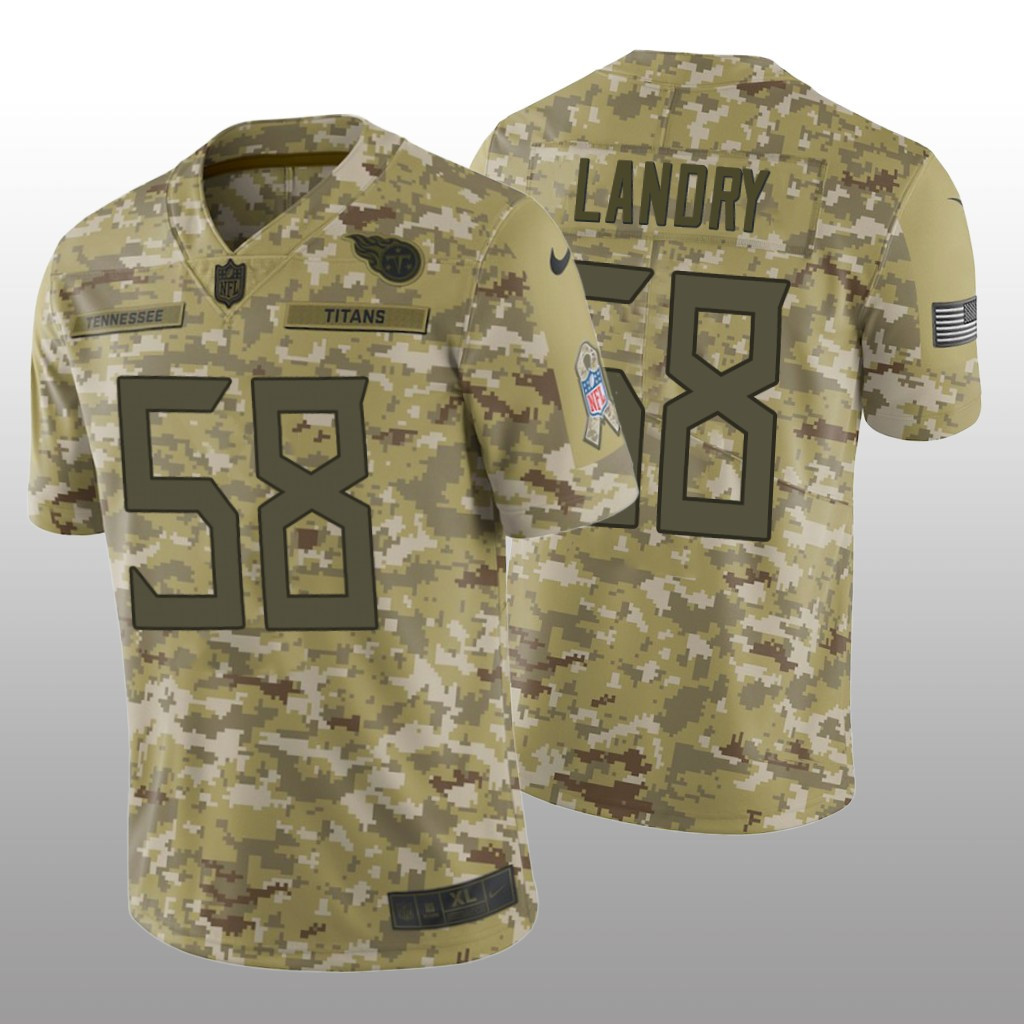 Hunk Wear - Tennessee Titans Harold Landry #58 Salute to Service Jersey - Camo