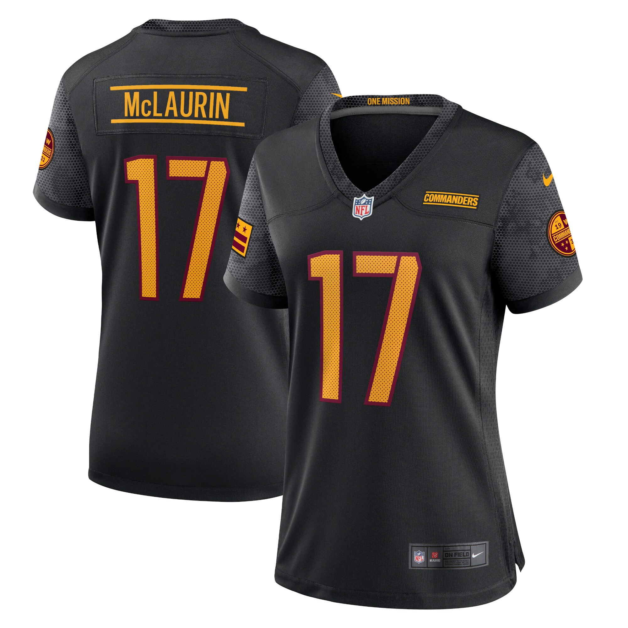 Hunk Wear - Terry McLaurin Washington Commanders Nike Womenâ€™s Alternate Game Player Jersey ' Black