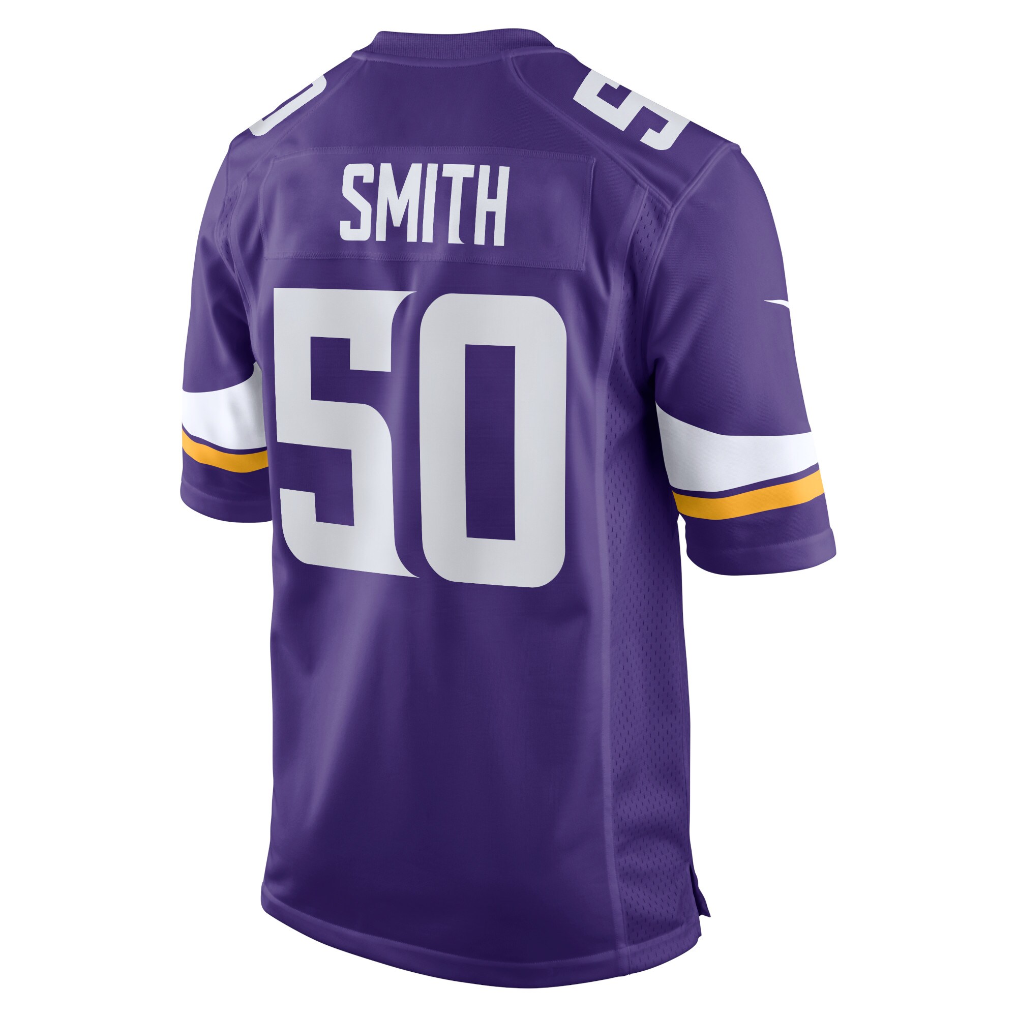 Hunk Wear - TJ Smith Minnesota Vikings Nike Home Game Player Jersey – Purple