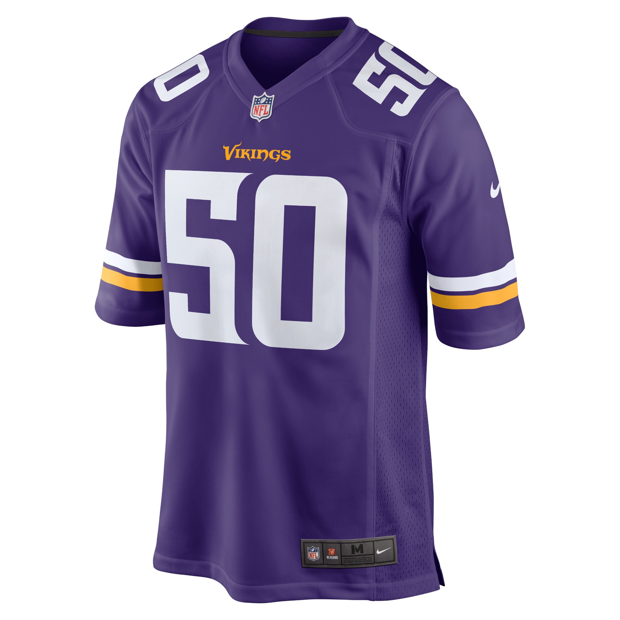 Hunk Wear - TJ Smith Minnesota Vikings Nike Home Game Player Jersey – Purple