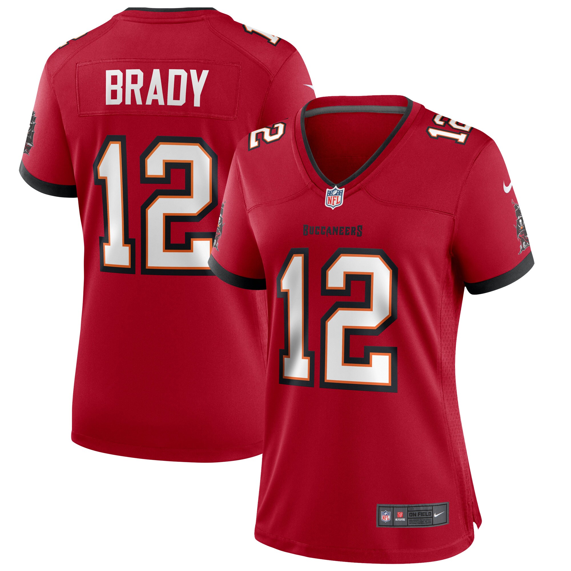Hunk Wear - Tom Brady Tampa Bay Buccaneers Nike Womenâ€™s Game Jersey ' Red