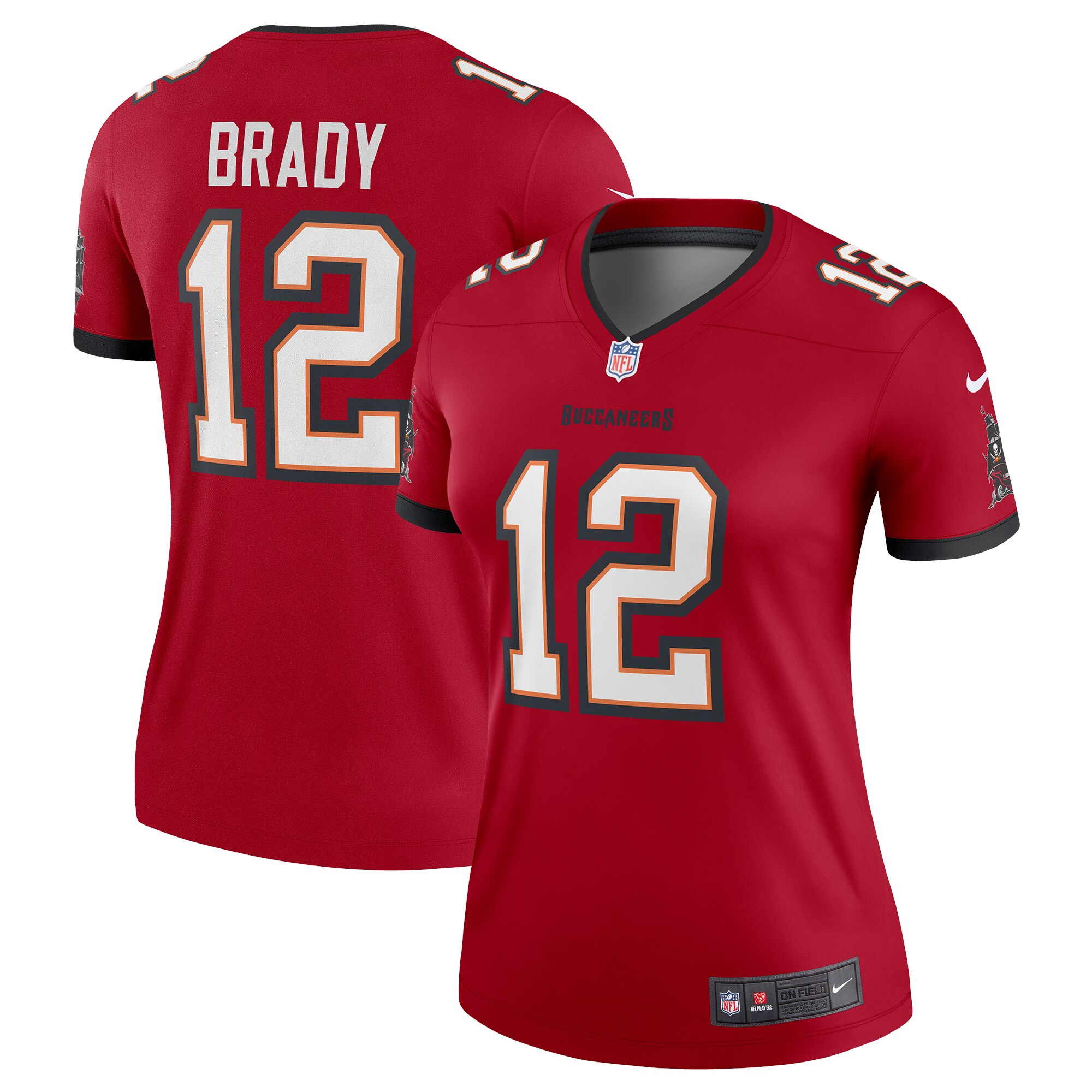 Hunk Wear - Tom Brady Tampa Bay Buccaneers Nike Womenâ€™s Legend Jersey ' Red