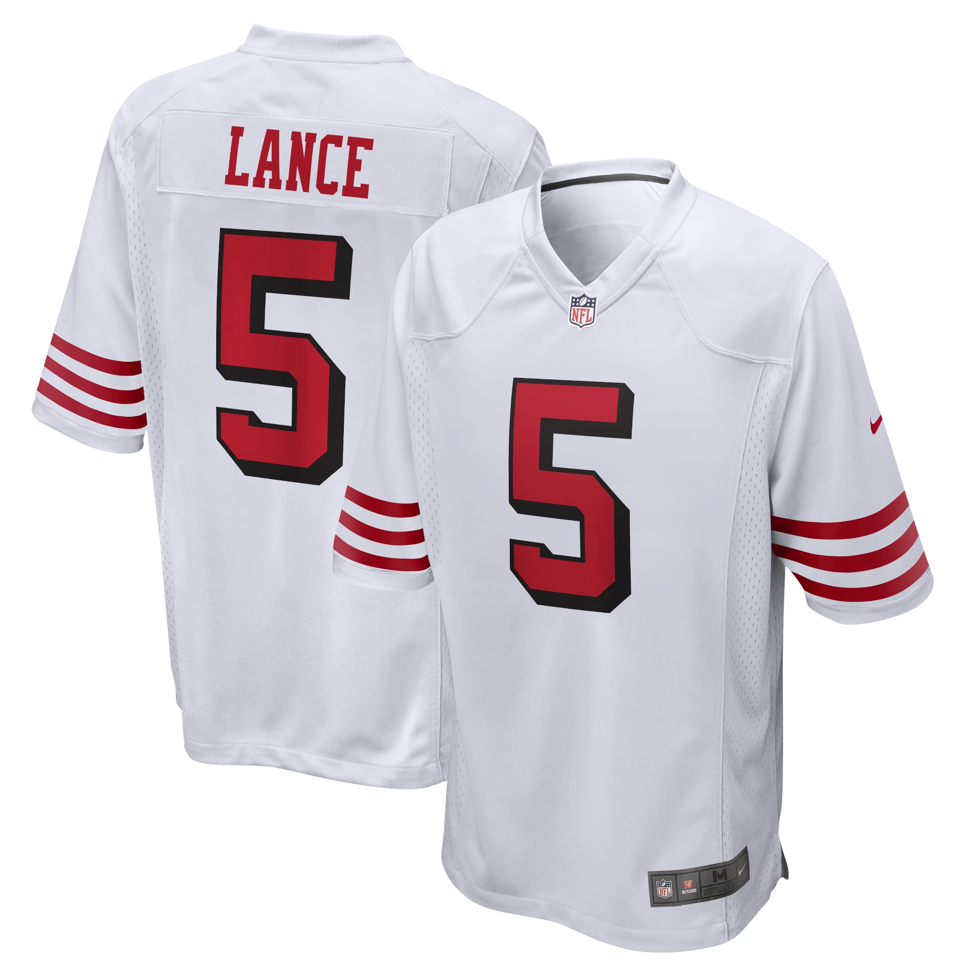 Hunk Wear - Trey Lance San Francisco 49Ers Nike Alternate Game Jersey White