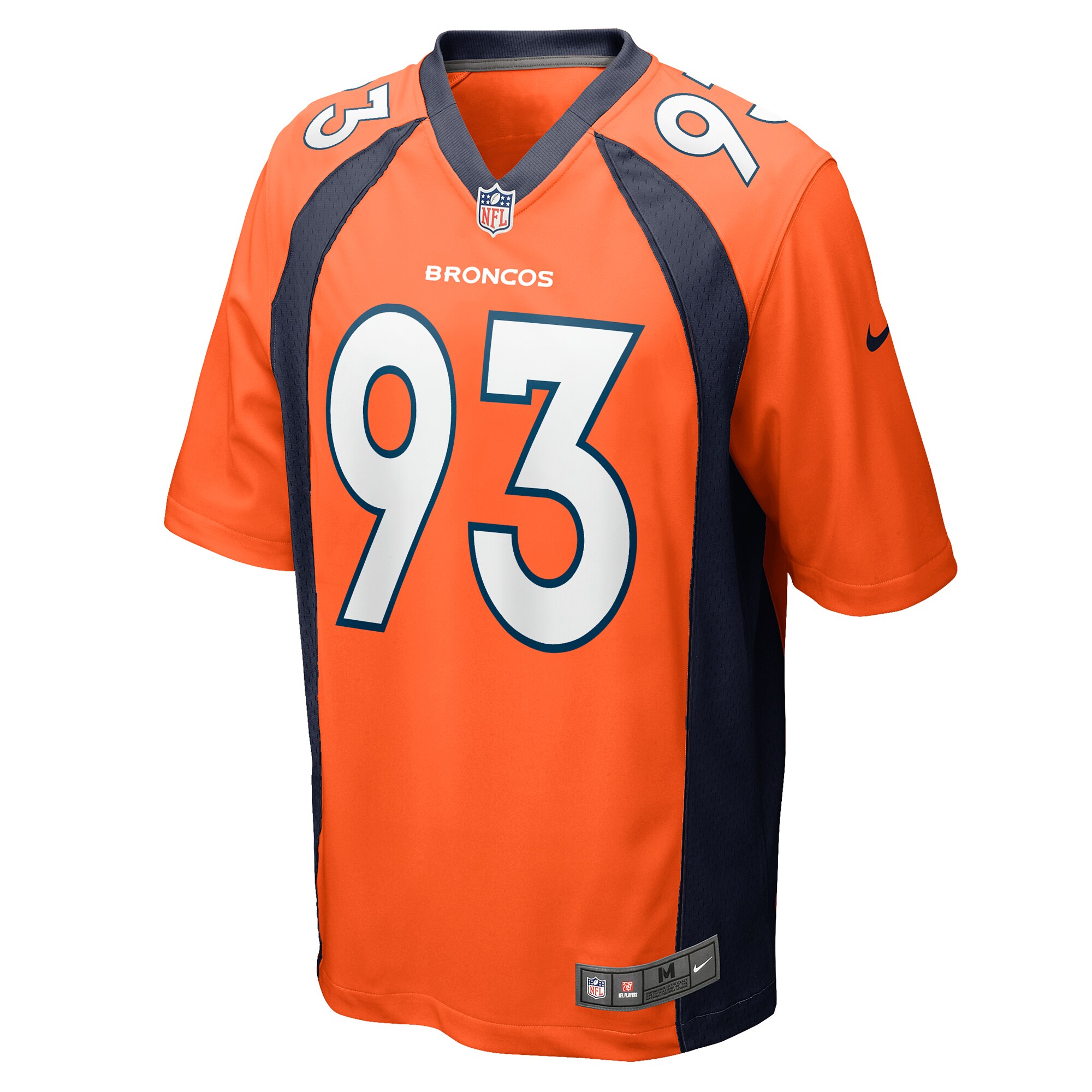 Hunk Wear - Troy Jones Denver Broncos Nike Game Jersey – Orange