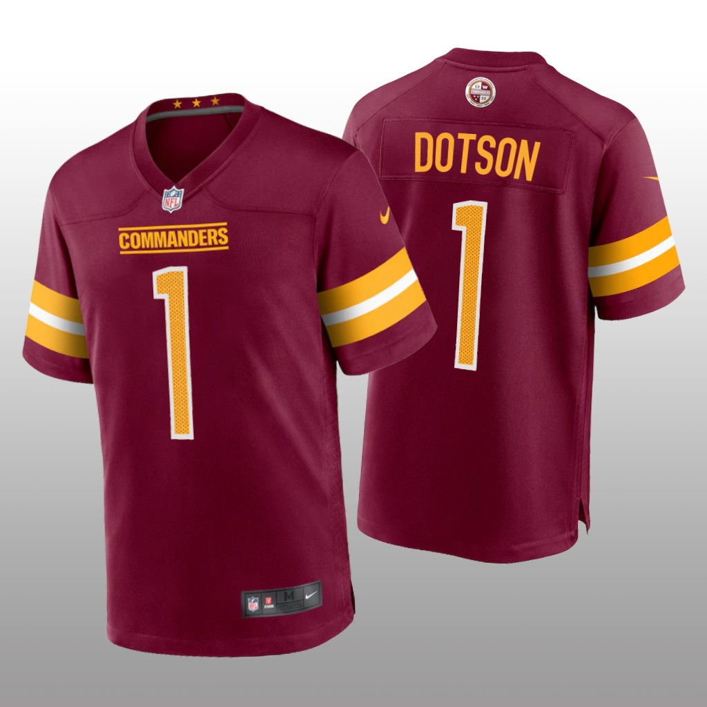 Hunk Wear - Washington Commanders Burgundy Draft Jahan Dotson Game Jersey