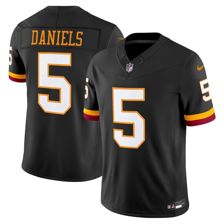 Hunk Wear - Washington Commanders Jayden Daniels Throwback Vapor Limited Jersey – All Stitched – Black