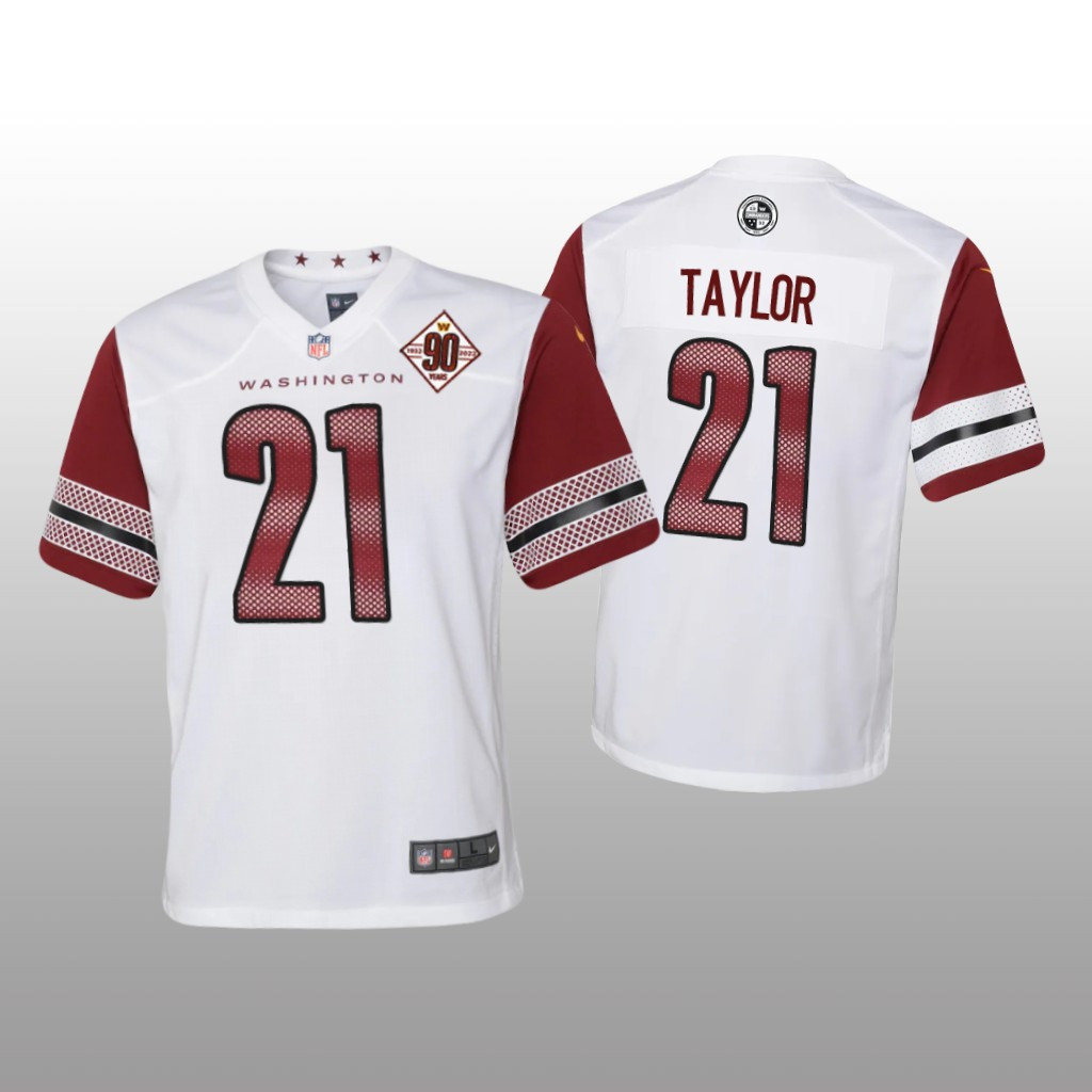 Hunk Wear - Washington Commanders Sean Taylor White Jersey 90th Anniversary - Youth