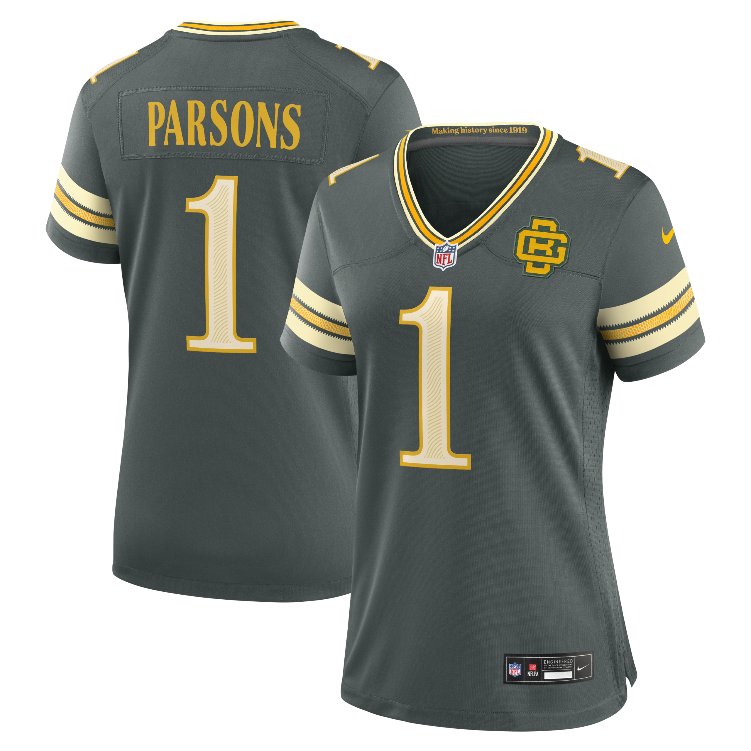 Hunk Wear - Womenâ€™s Green Bay Packers Micah Parsons 2026 Rivalries Vapor Limited Jersey ' All Stitched