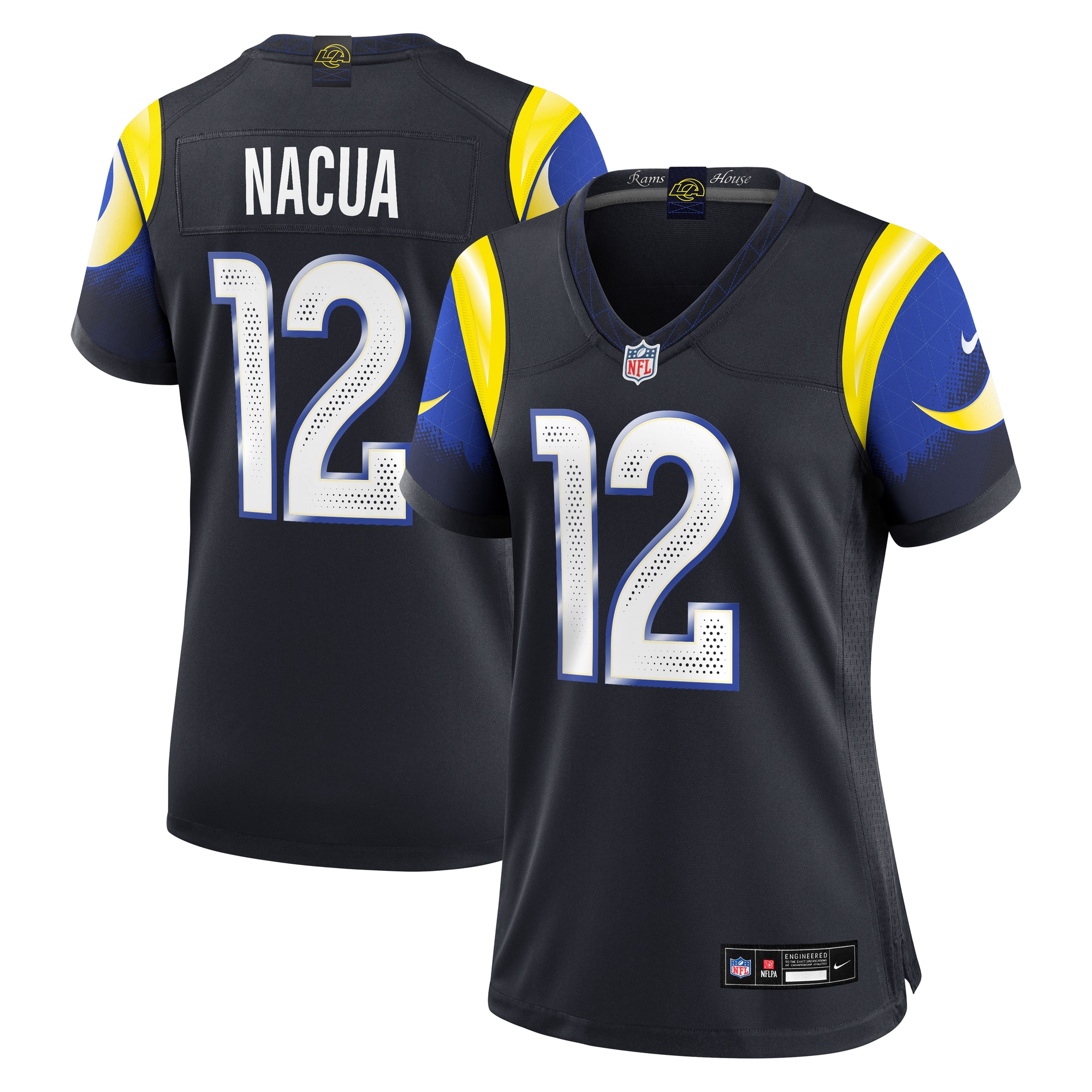 Hunk Wear - Womenâ€™s Los Angeles Rams Puka Nacua 2026 Rivalries Vapor Limited Jersey ' All Stitched ' Rivalries
