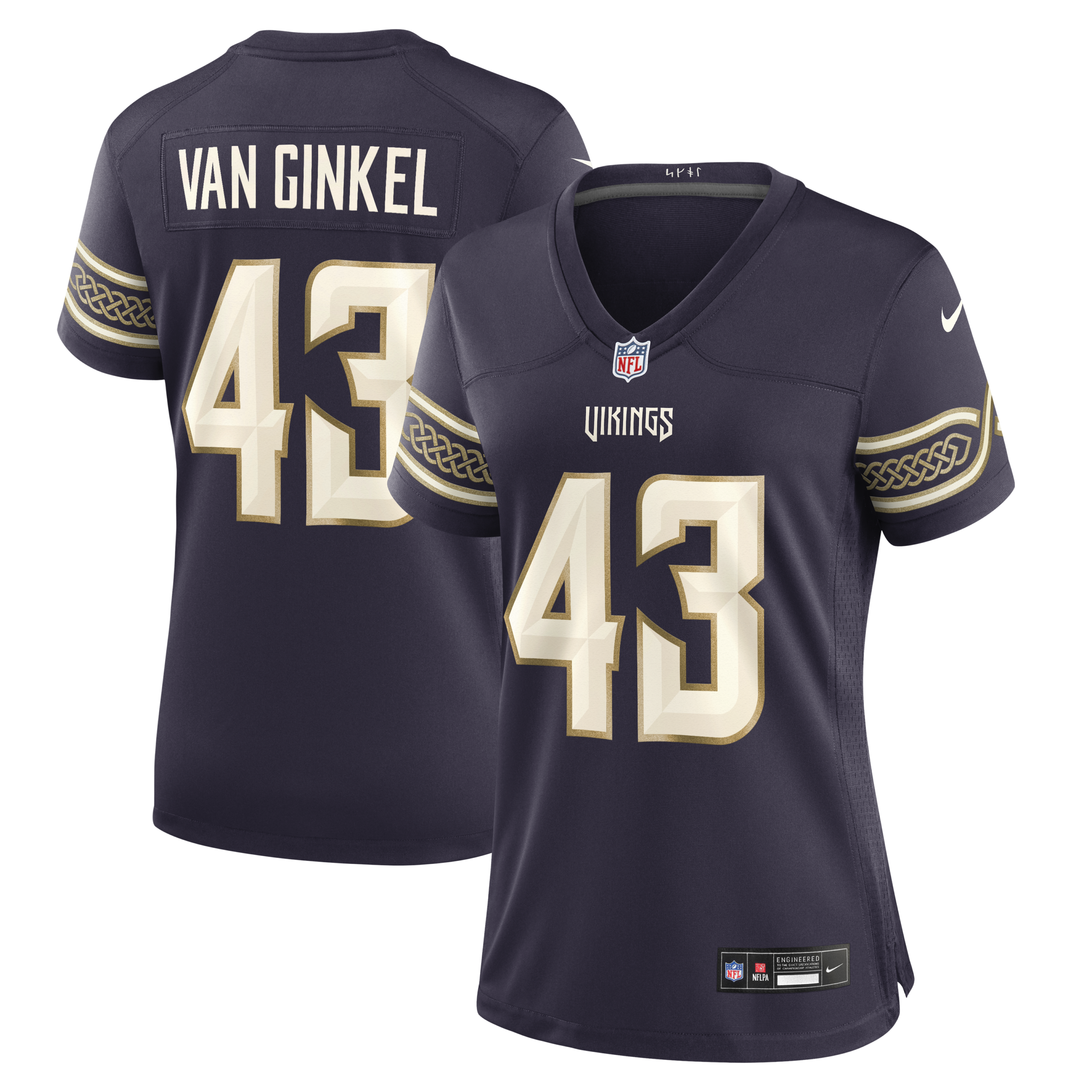 Hunk Wear - Womenâ€™s Minnesota Vikings Andrew Van Ginkel 2026 Rivalries Vapor Limited Jersey ' All Stitched