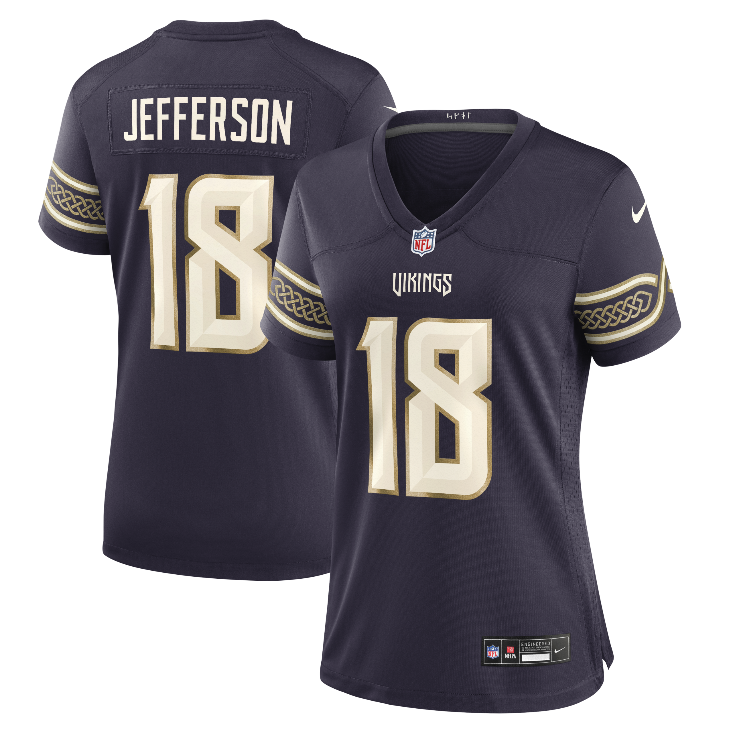 Hunk Wear - Womenâ€™s Minnesota Vikings Justin Jefferson 2026 Rivalries Vapor Limited Jersey ' All Stitched
