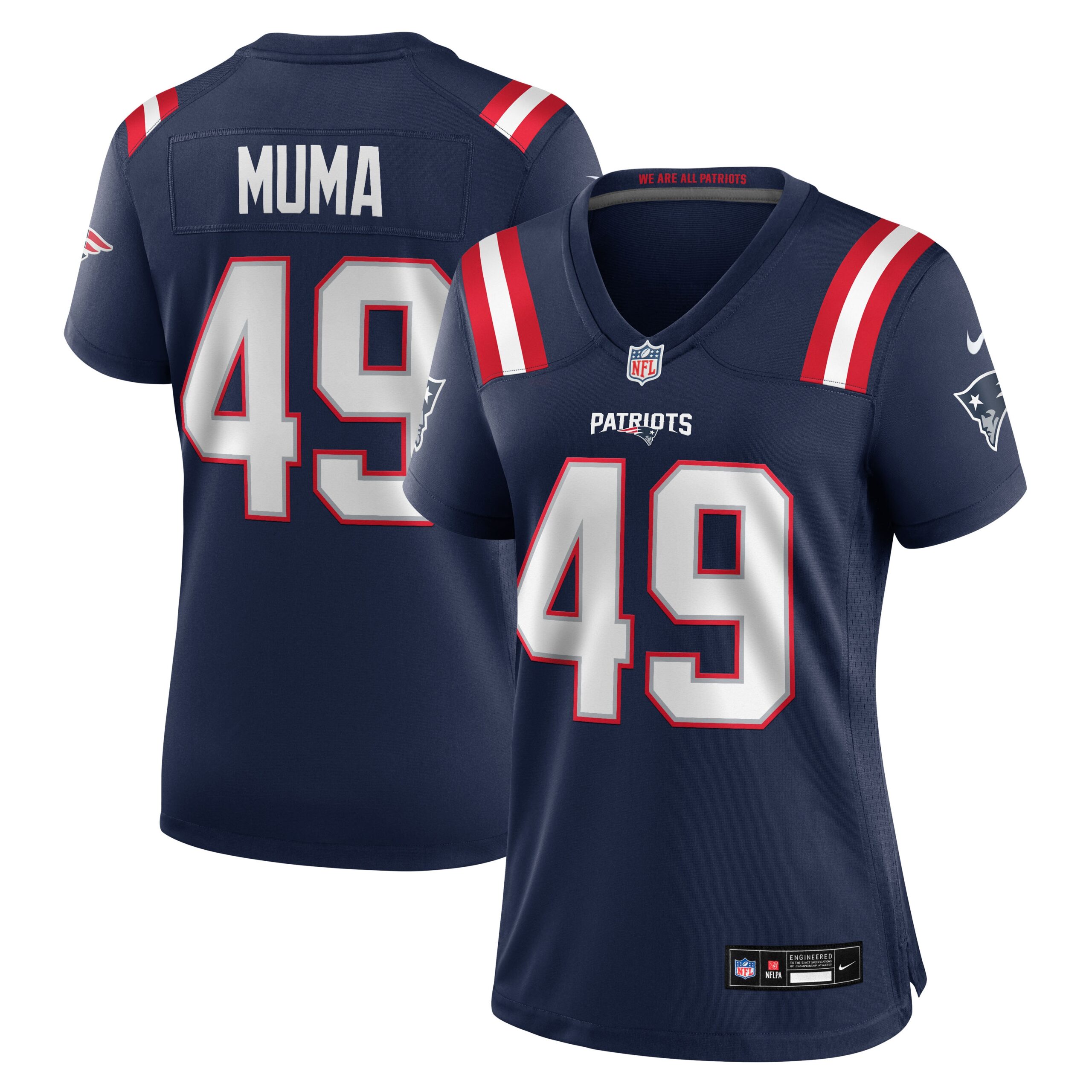 Hunk Wear - Womenâ€™s New England Patriots Chad Muma Vapor Limited Jersey ' Navy