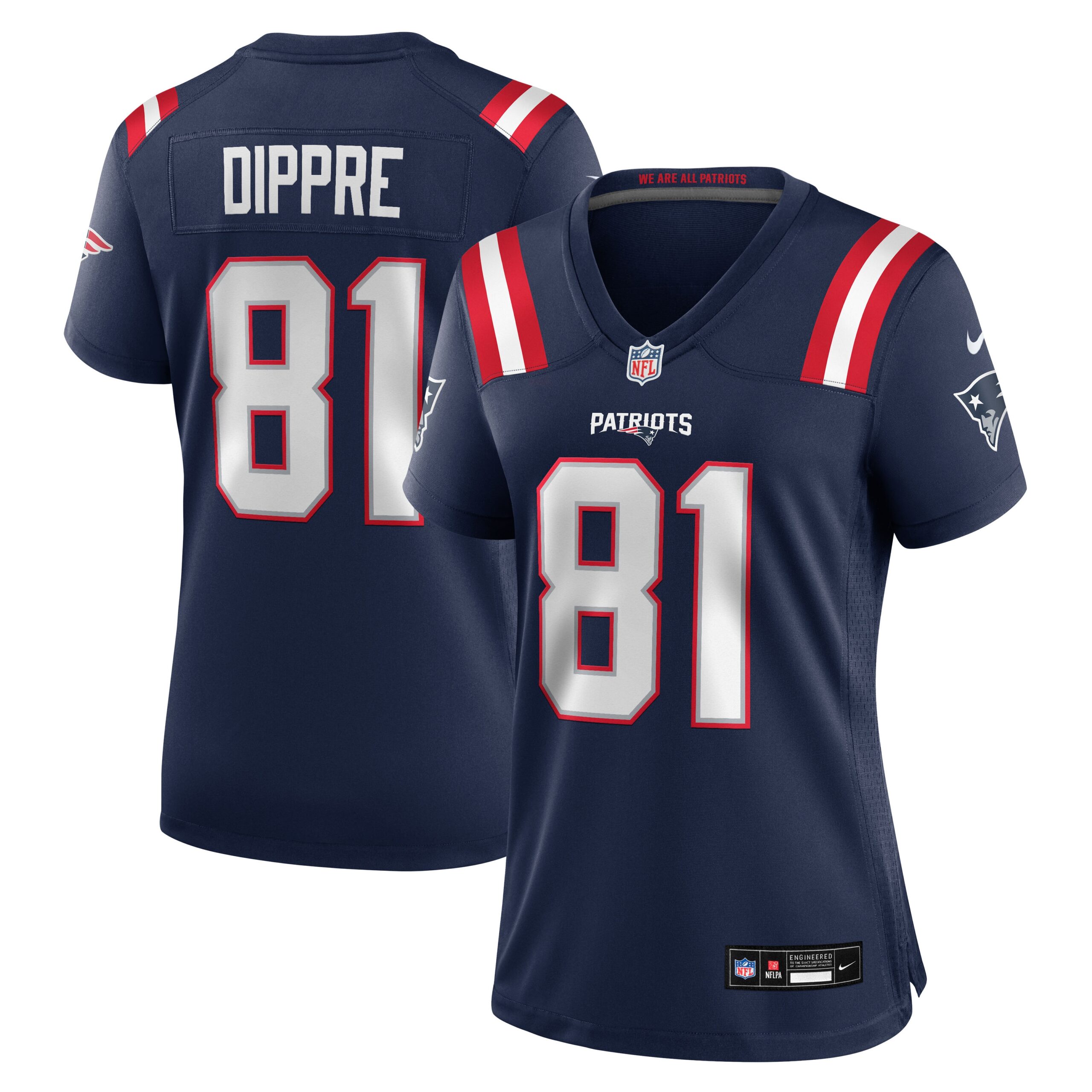 Hunk Wear - Women's New England Patriots CJ Dippre Vapor Limited Jersey ' Navy