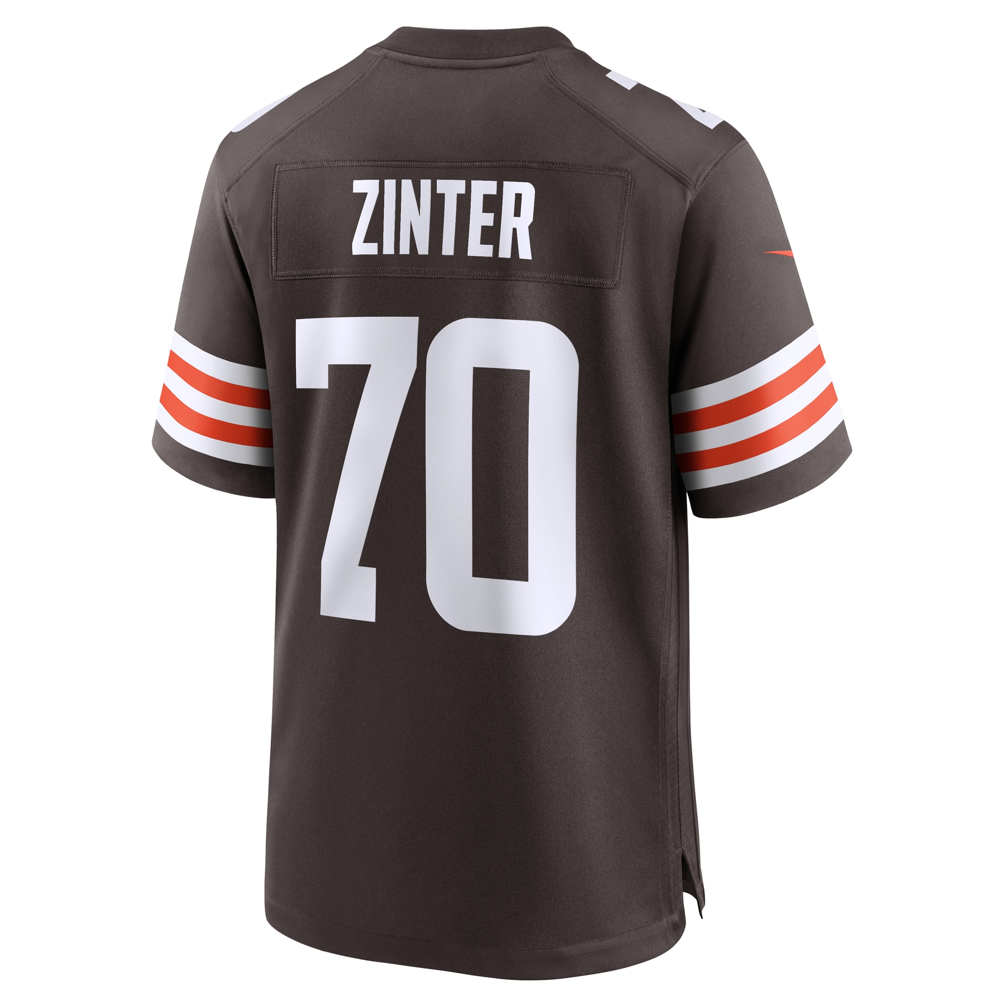 Hunk Wear - Zak Zinter Cleveland Browns Nike Team Game Jersey – Brown